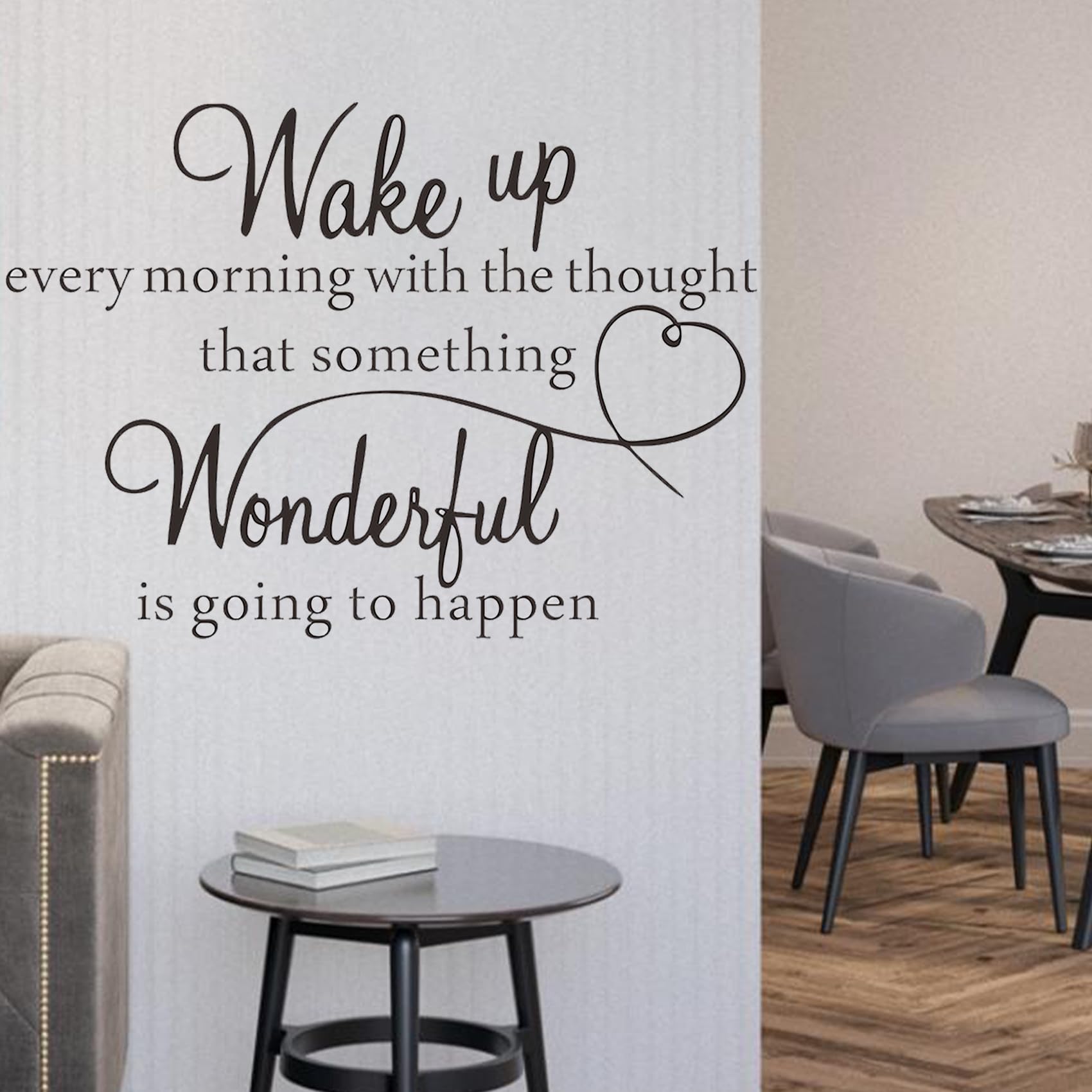 Bible Verse Wall Stickers Inspirational Vinyl Wall Quotes Decal Motivational Words Something Wonderful is Going to Happen Religious Positive Lettering Saying Sticker for Bedroom Family Office Decor - Image 4