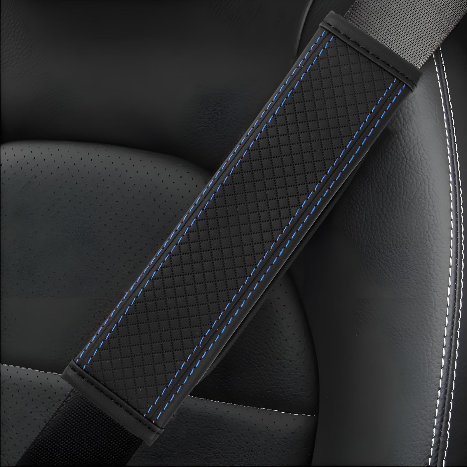 2 fundas para cinturón de seguridad de automóvil, fundas suaves para correa de hombro para una conducción más cómoda, cojines de hombro para cinturón de seguridad de automóvil, protector