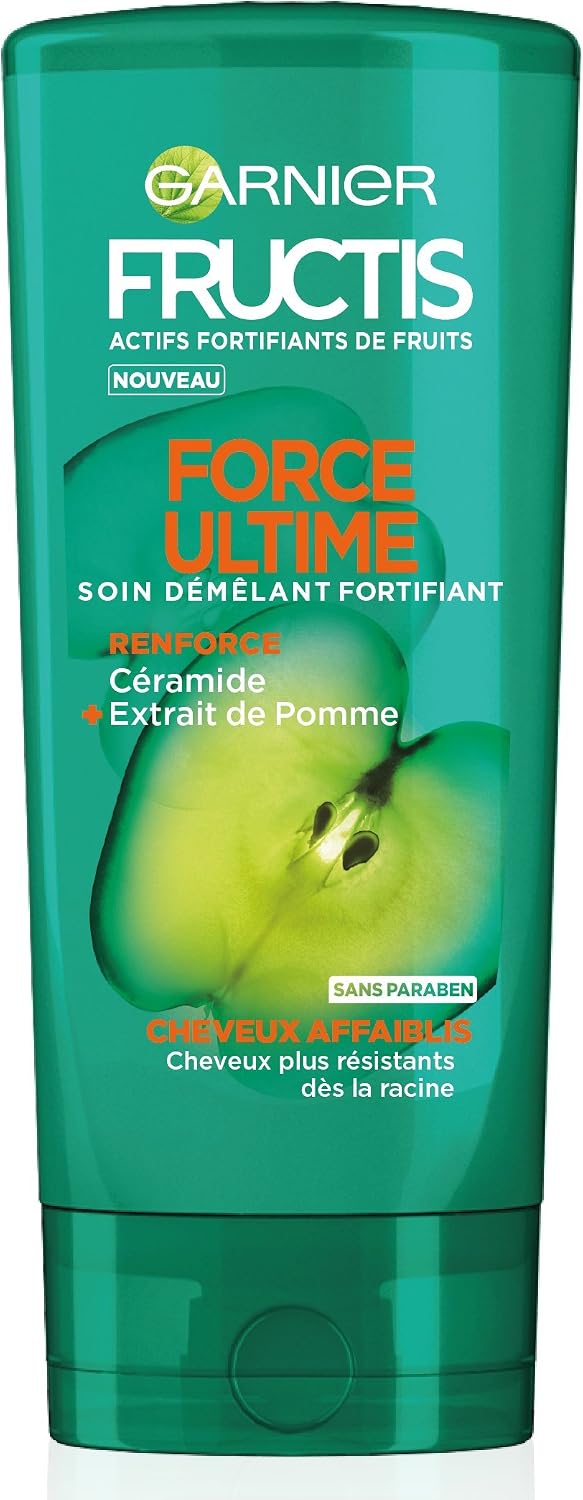Shampoing Garnier Fructis Force & Éclat 2-en-1 - 400ml, Pour Cheveux Normaux, Neuf Sous étui