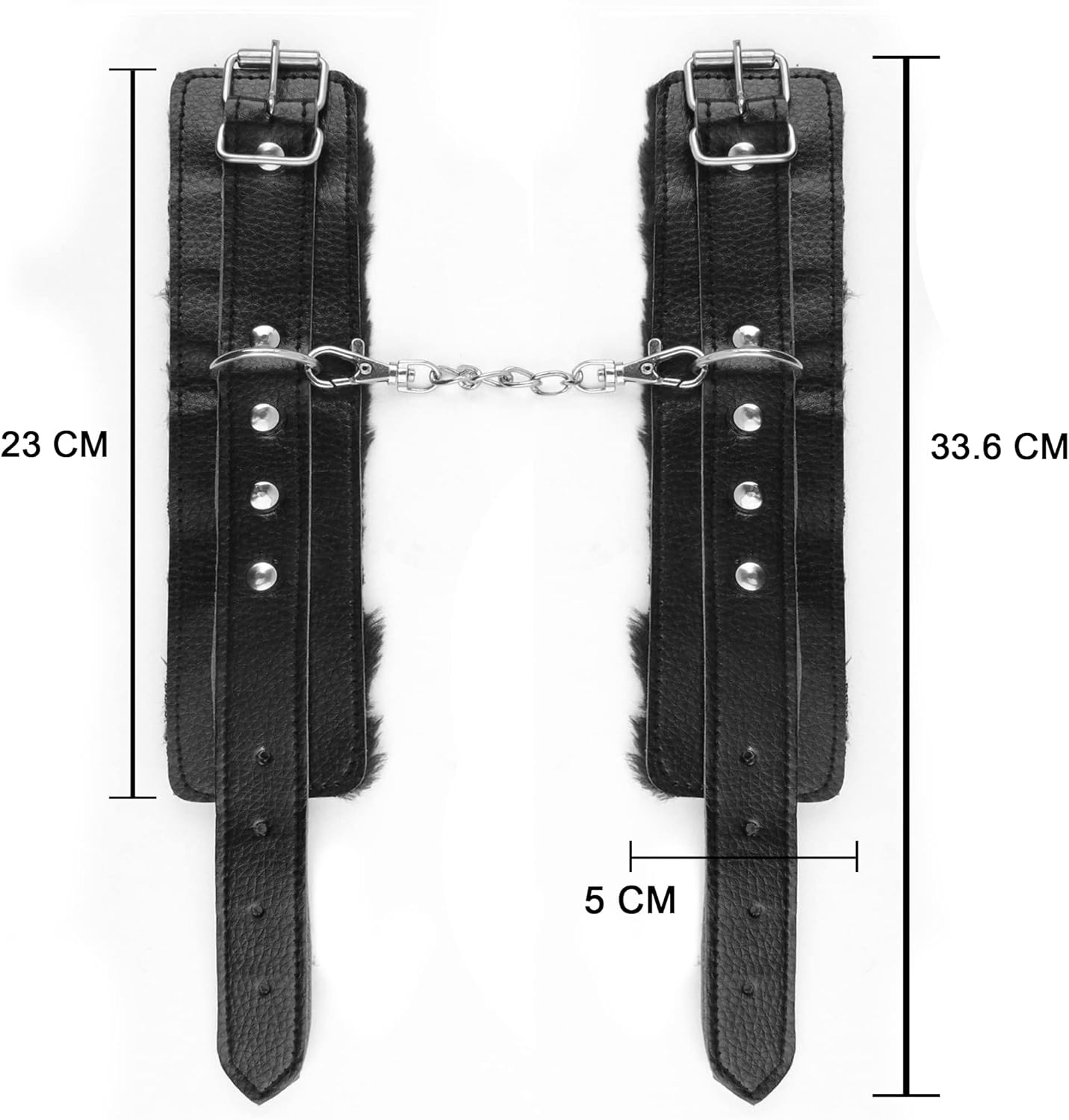 FUGACI Wrist Leather Handcuffs Bracelet Black Hand Cuffs Home Yoga