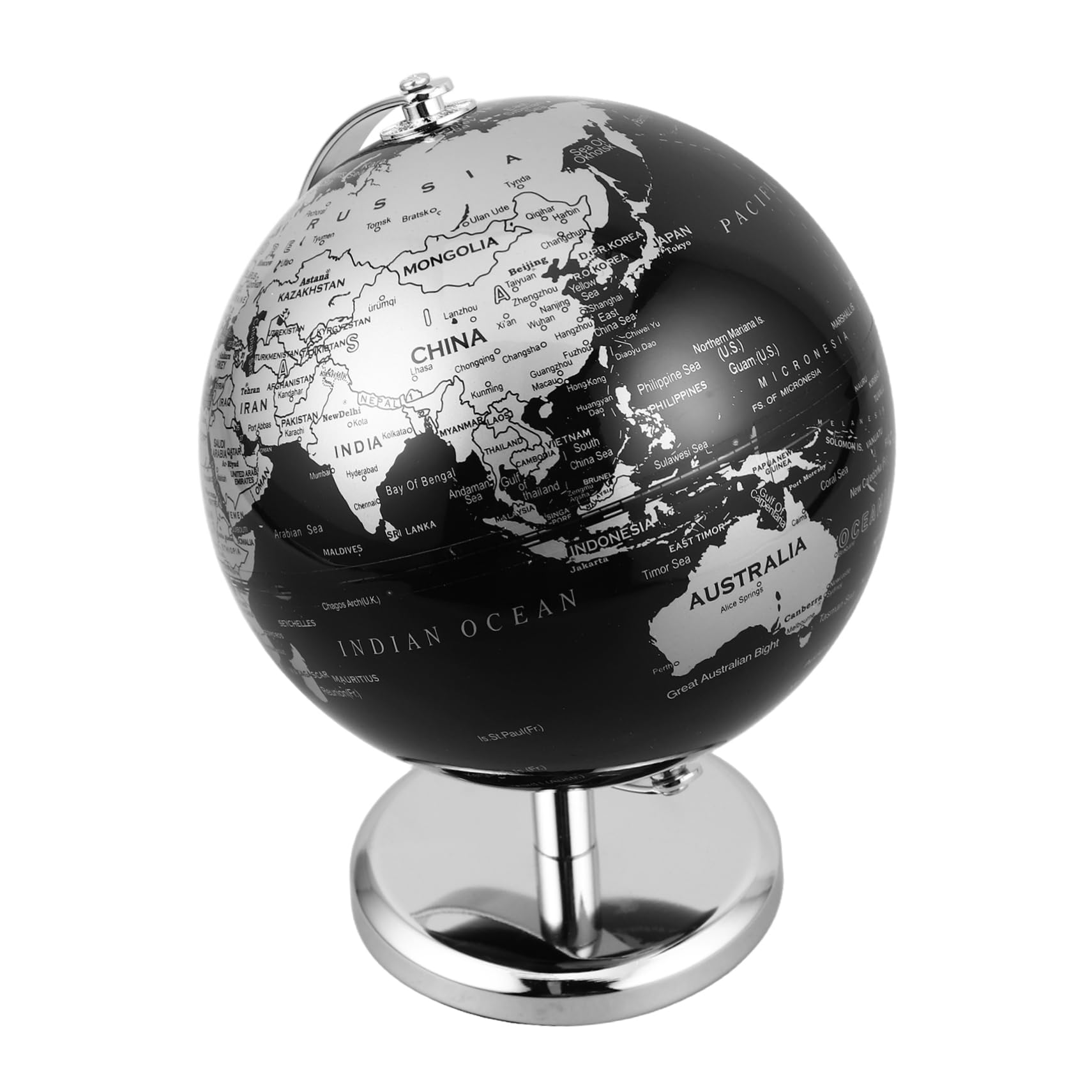 ORFOFE Vintage European Style Desk Table Ornament Round Earth Globe Decor Rotating Home Office Decor