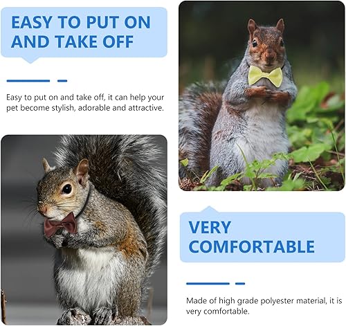 Miniatura 4 de Juego de 4 piezas de ropa de conejillo de indias, sombrero de hámster y pajarita, sombrero de copa de animal pequeño, sombreros pequeños, disfraz de