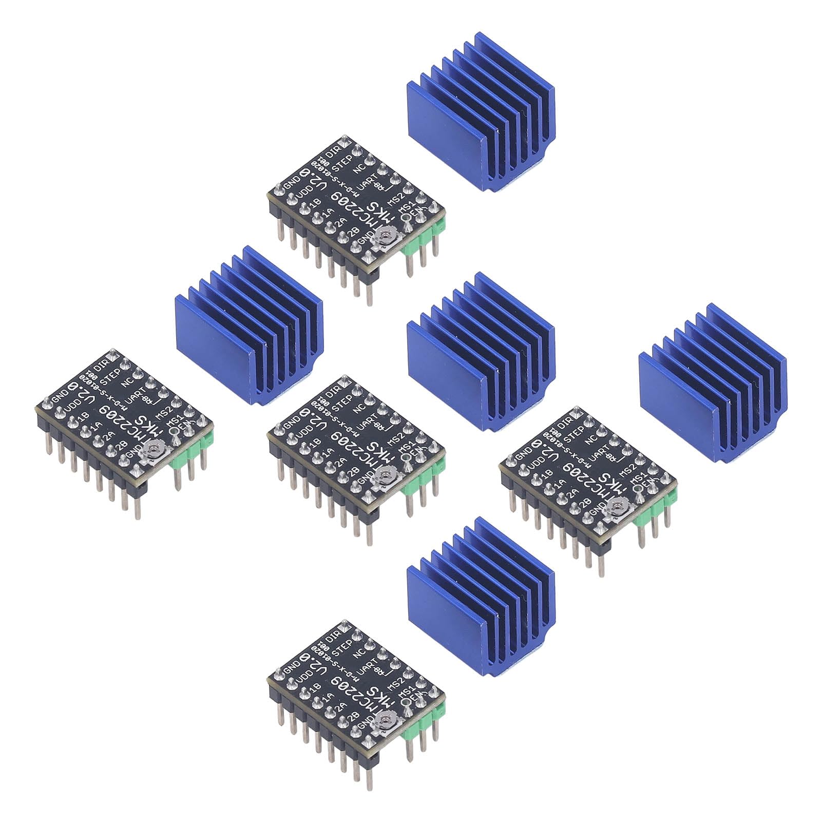 Stepstick DRV8825 driver aanbieding: 4 x Stepstick 4 x koelblokjes