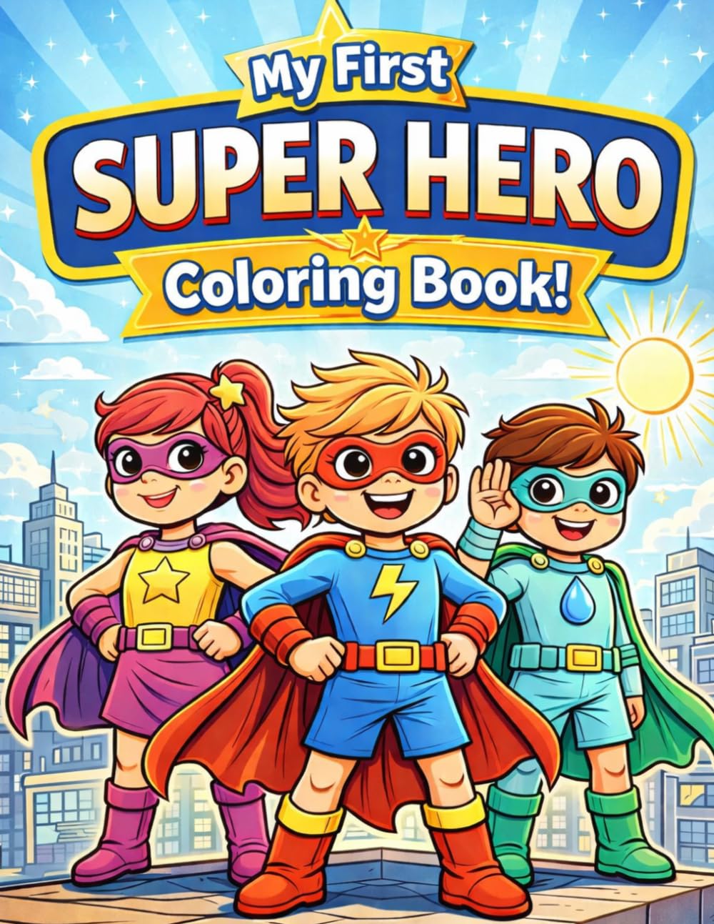 My First Super Hero Coloring Book for Kids Ages 3-7: Fun and Easy Superhero Coloring Pages for Boys and Girls | Cute Kid Heroes, Action Scenes, and Creative Adventures (Lets Color)