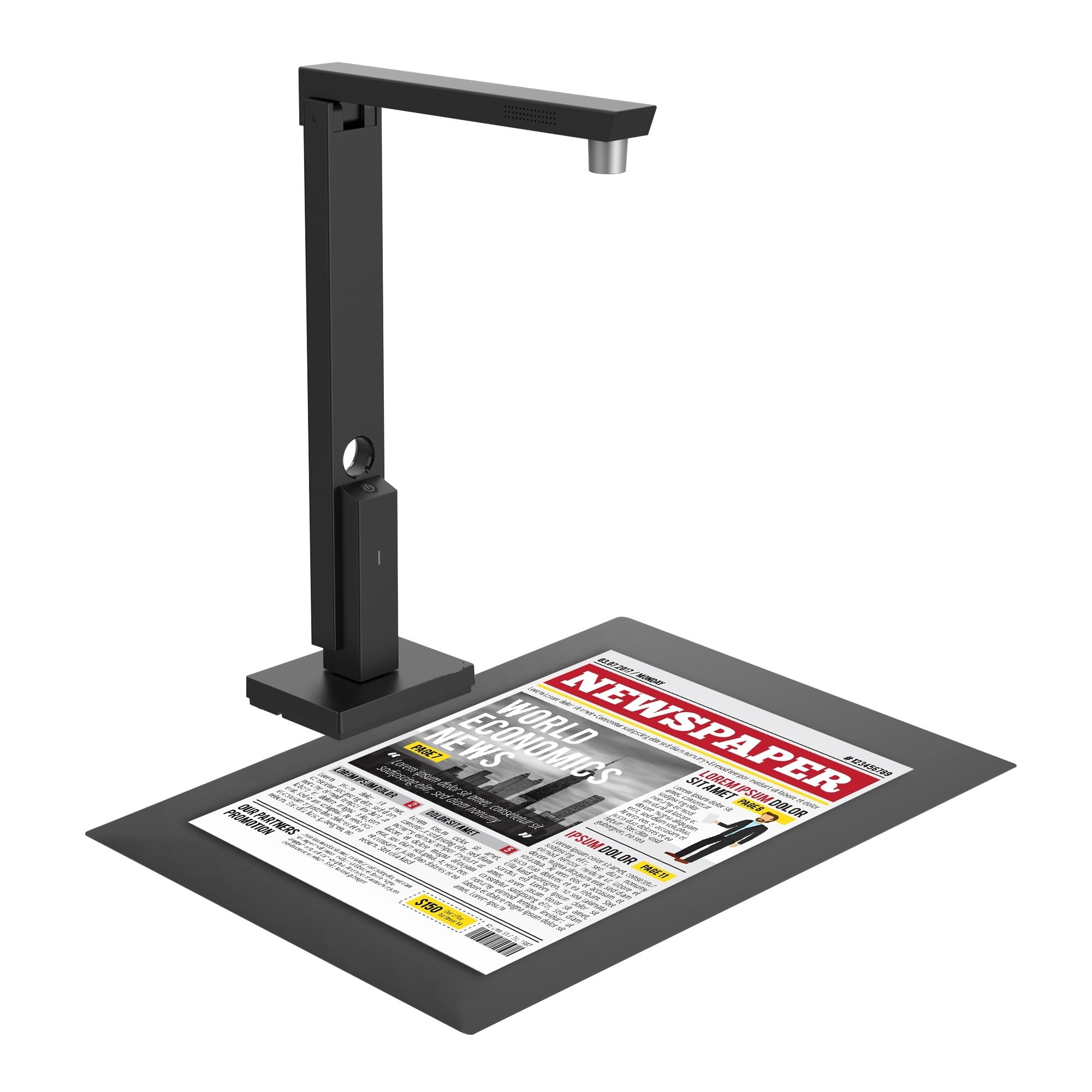 Escáner portátil de Documentos 800 Pro 8 MP y 270 dpi, escaneo rápido 1 s/página, escáner A4 Ligero for Hojas Planas, fácil Usar