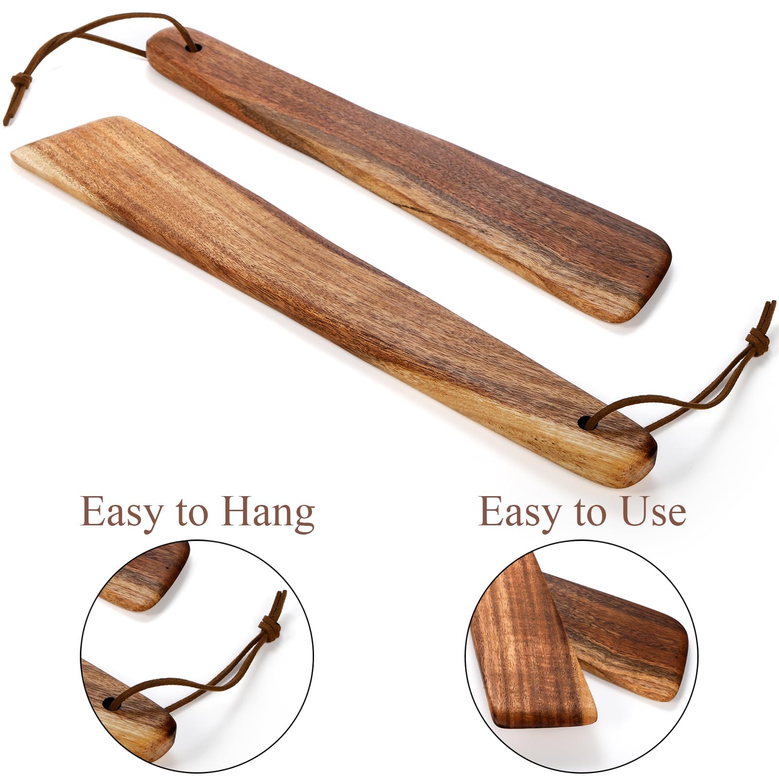 Juego de 4 espátulas pequeñas de madera de teca para hierro fundido, 10 pulgadas y 12 pulgadas, espátula plana de madera multiusos para voltear, servir, raspar y girar 4
