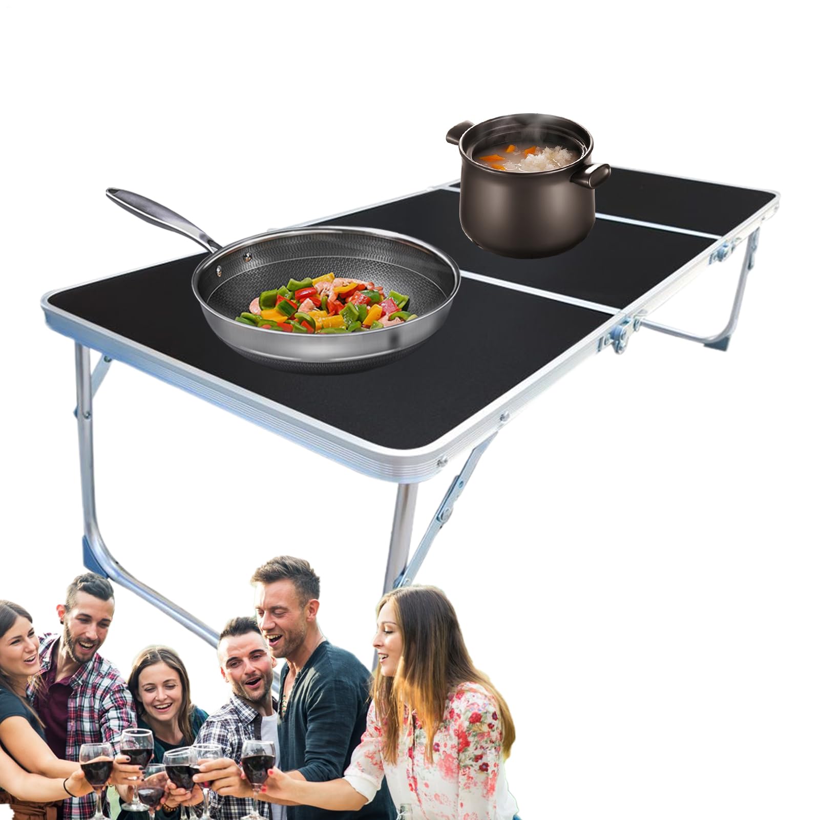 Table pliante de camping compacte pour résoudre le manque de place en voyage