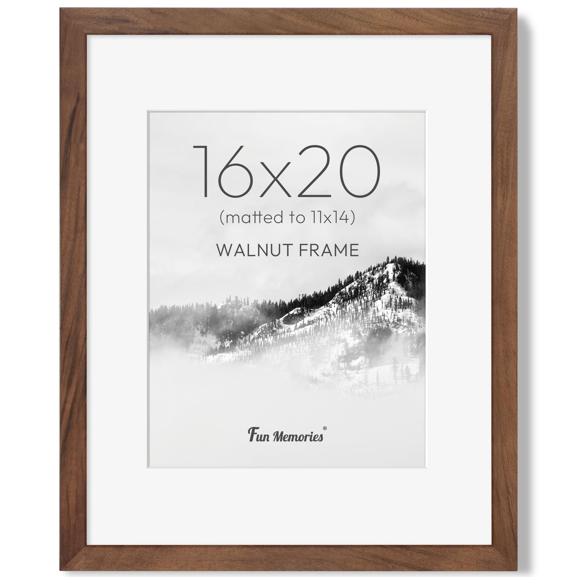Amazon.com - 16x20 Picture Frame, USA-Sourced Walnut Wood Photo