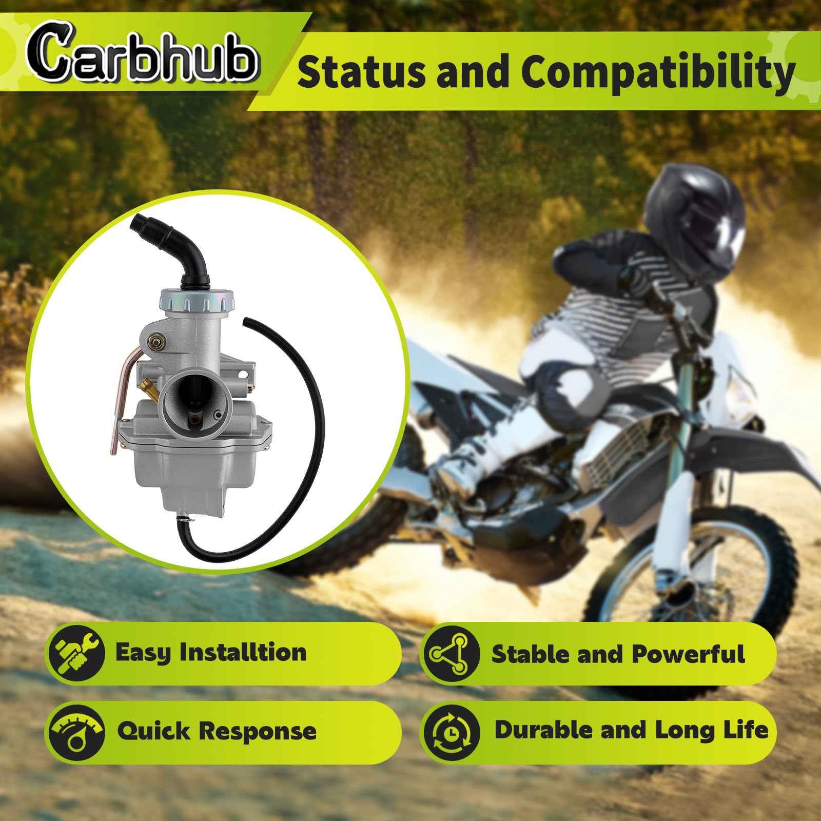 ホンダ 純正 キャブレター 2000-2005 XR80R CRF80F New Genuine Honda Carburetor Carb 2000-2005 XR80R CRF80F OEM #K71
