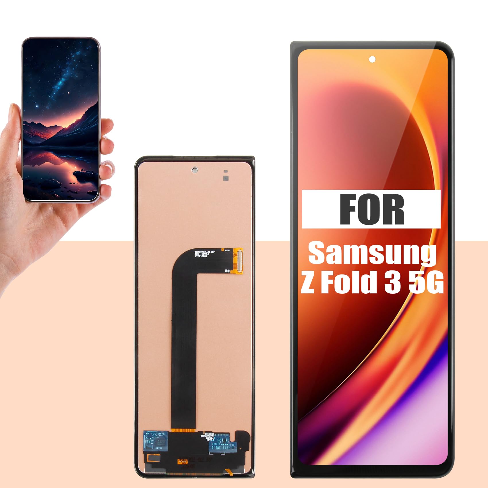 Galaxy Z Fold 3 部品交換用 256GB Amazon.com: Not Original Screen for Samsung Galaxy Z Fold 3 5G
