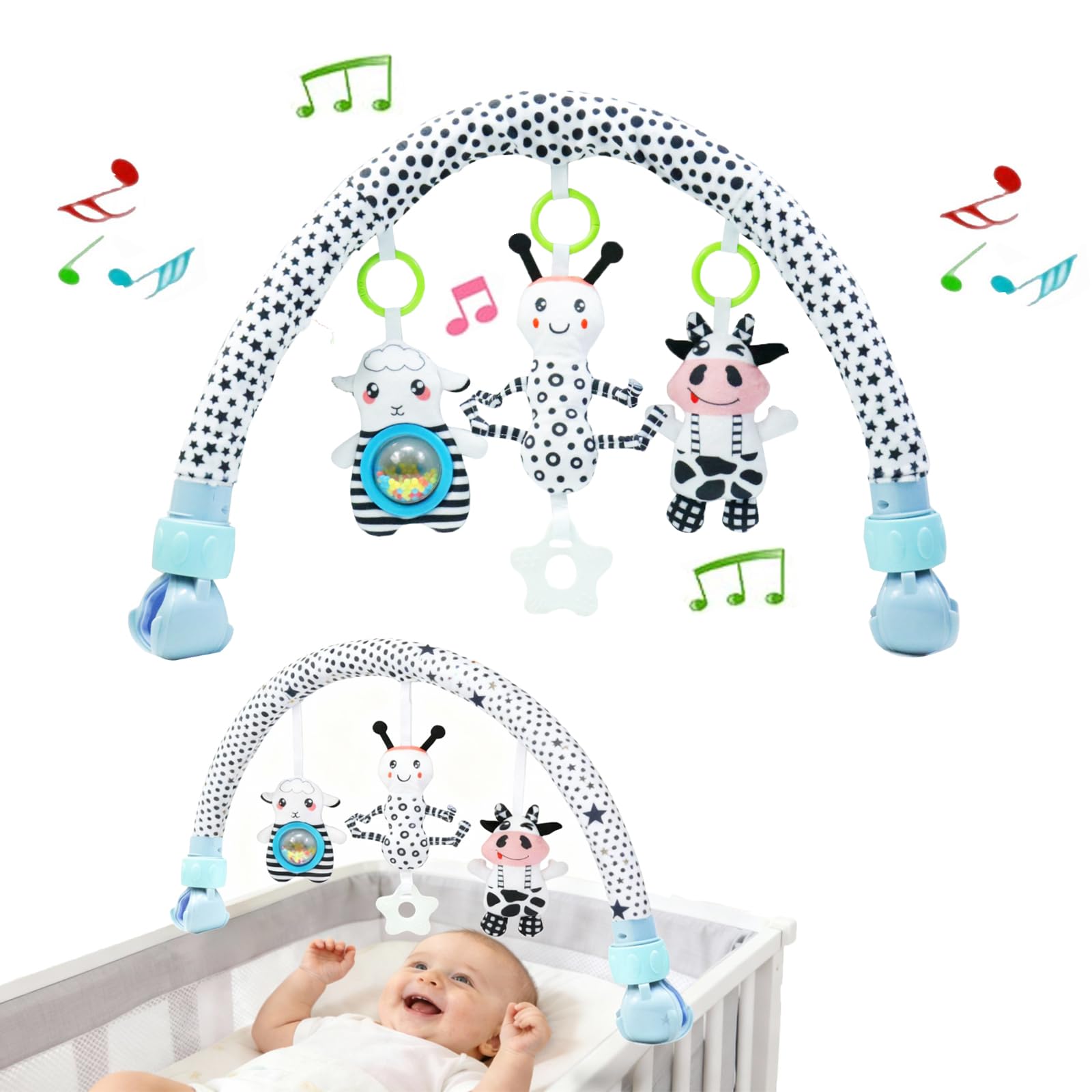 Pau1Hami1ton Baby Stroller Arch Toys, Car Seat Toys,Baby Gifts.S-19(Ant)