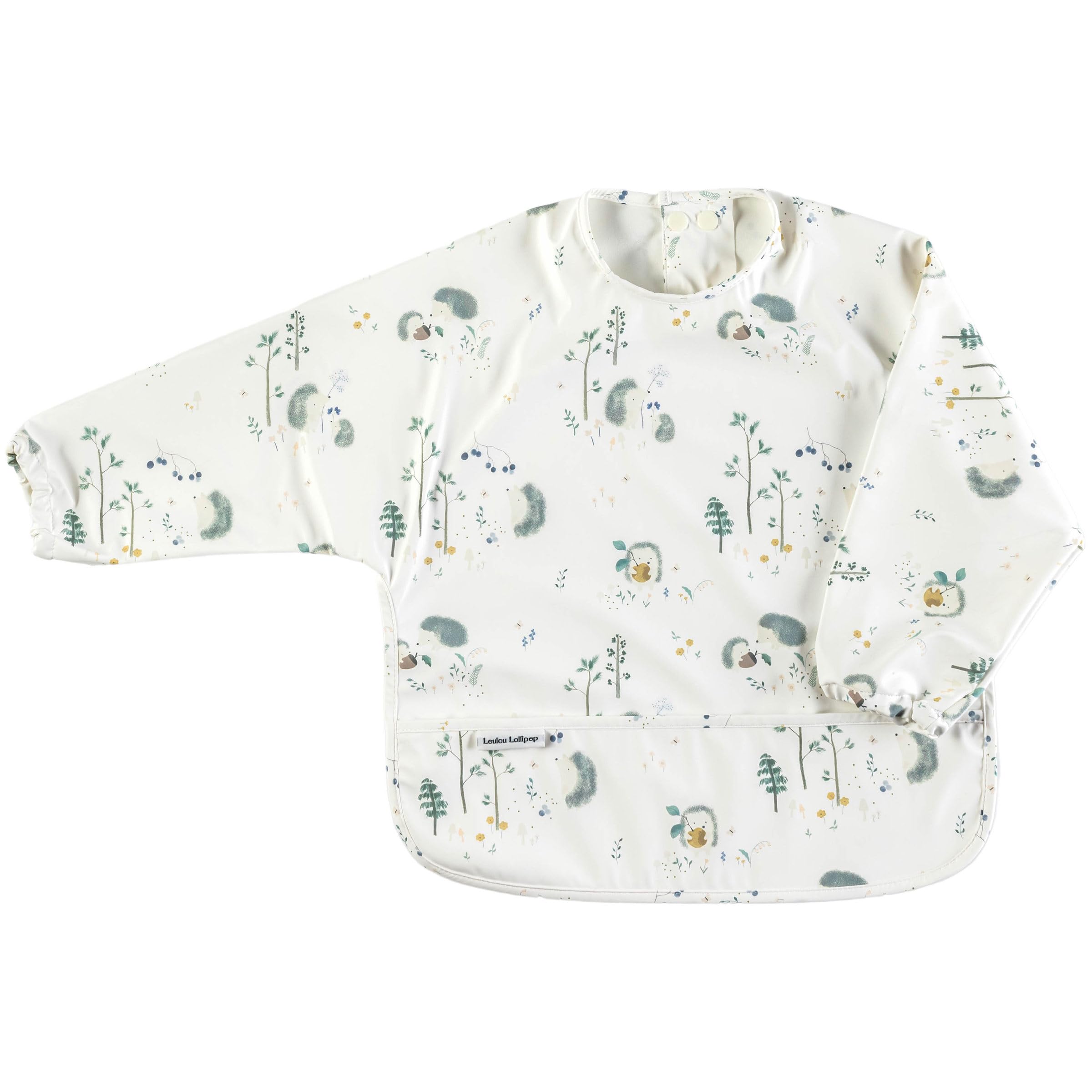 Loulou Lollipop Long Sleeve Mess Free Waterproof Bibs, For Baby Boys And Girls 6 36 Months, Machine Washable
