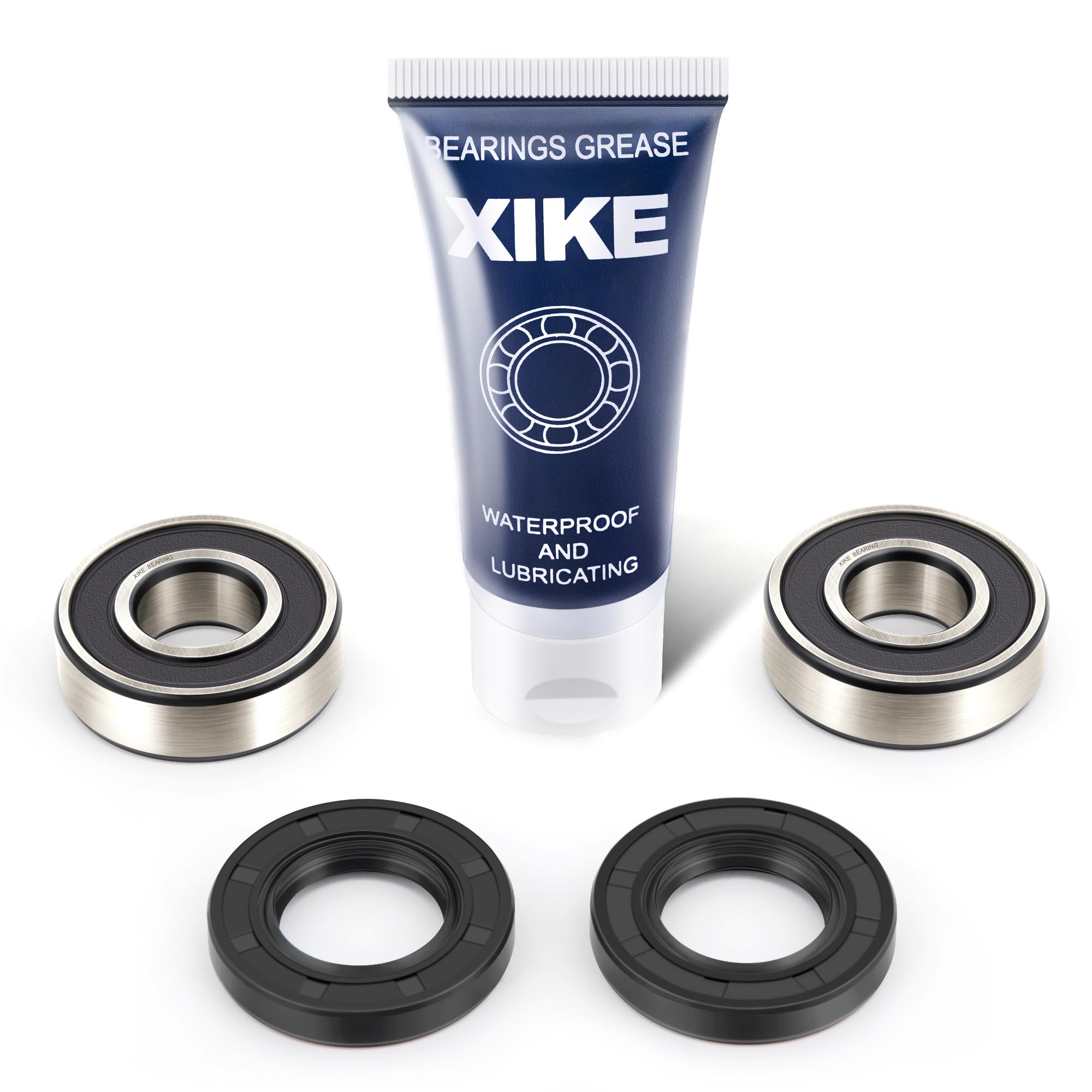 XiKe 25-1444 Front Wheel Bearing Seals Kit Compatible Kawasaki and Yamaha EX250/300, KDX220/250/300/650 and IT/RT/TT/TTR/ER/XT/XV/YZ/180/200/250/350/