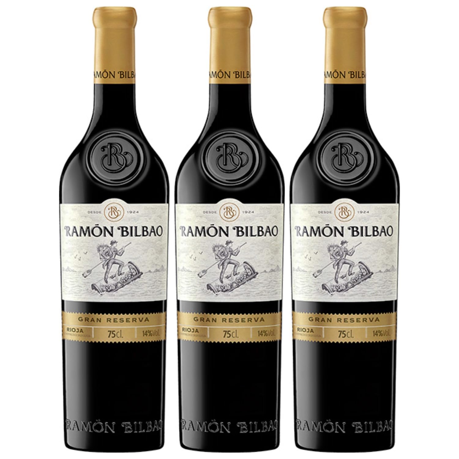 Bodegas Ramón Bilbao Gran Reserva Rotwein trocken Spanien inkl. FeinWert E-Book (3 x 0.75 l)