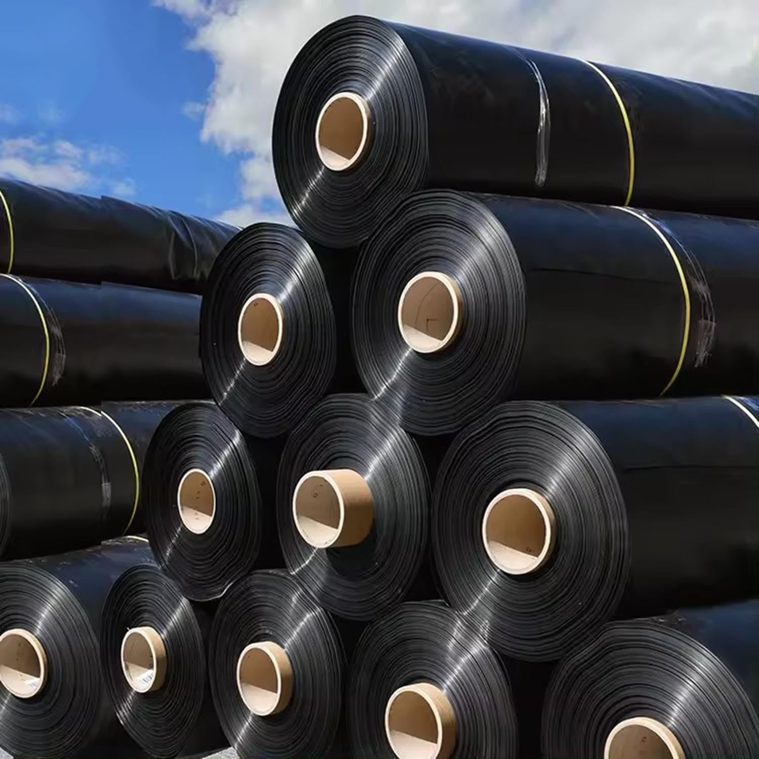 HDPE folia do stawu o grubości 0,15 mm, różne rozmiary i mocne strony, do ogrodów wodnych, fontann i wodospadów (3,5 x 9 m)