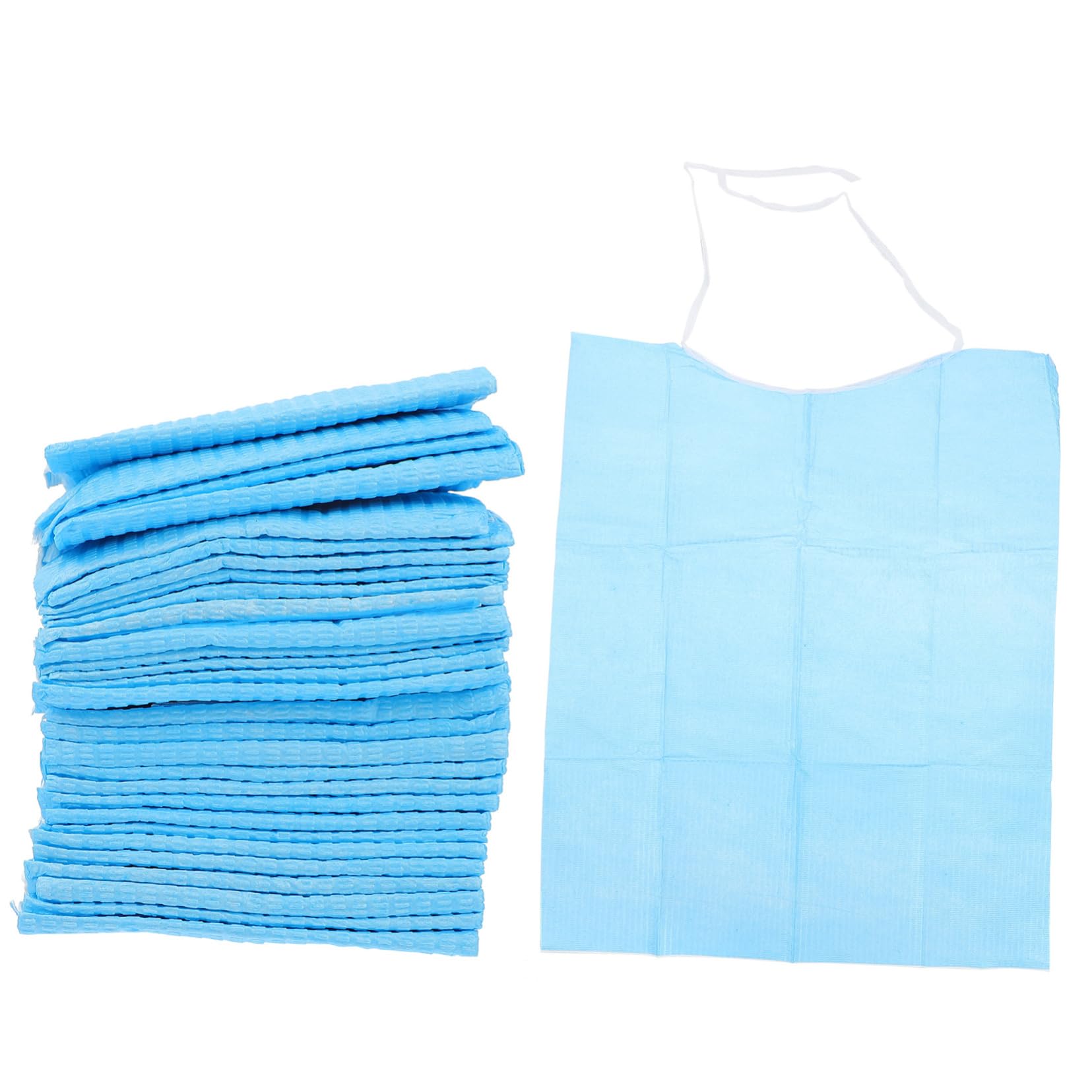 120 Stück Einweglätzchen für Senioren und Erwachsene aus Pvc mit Dreilagigem Schutz Praktische und Hautfreundliche Essschürzen für Alltag Zufällige Farbe