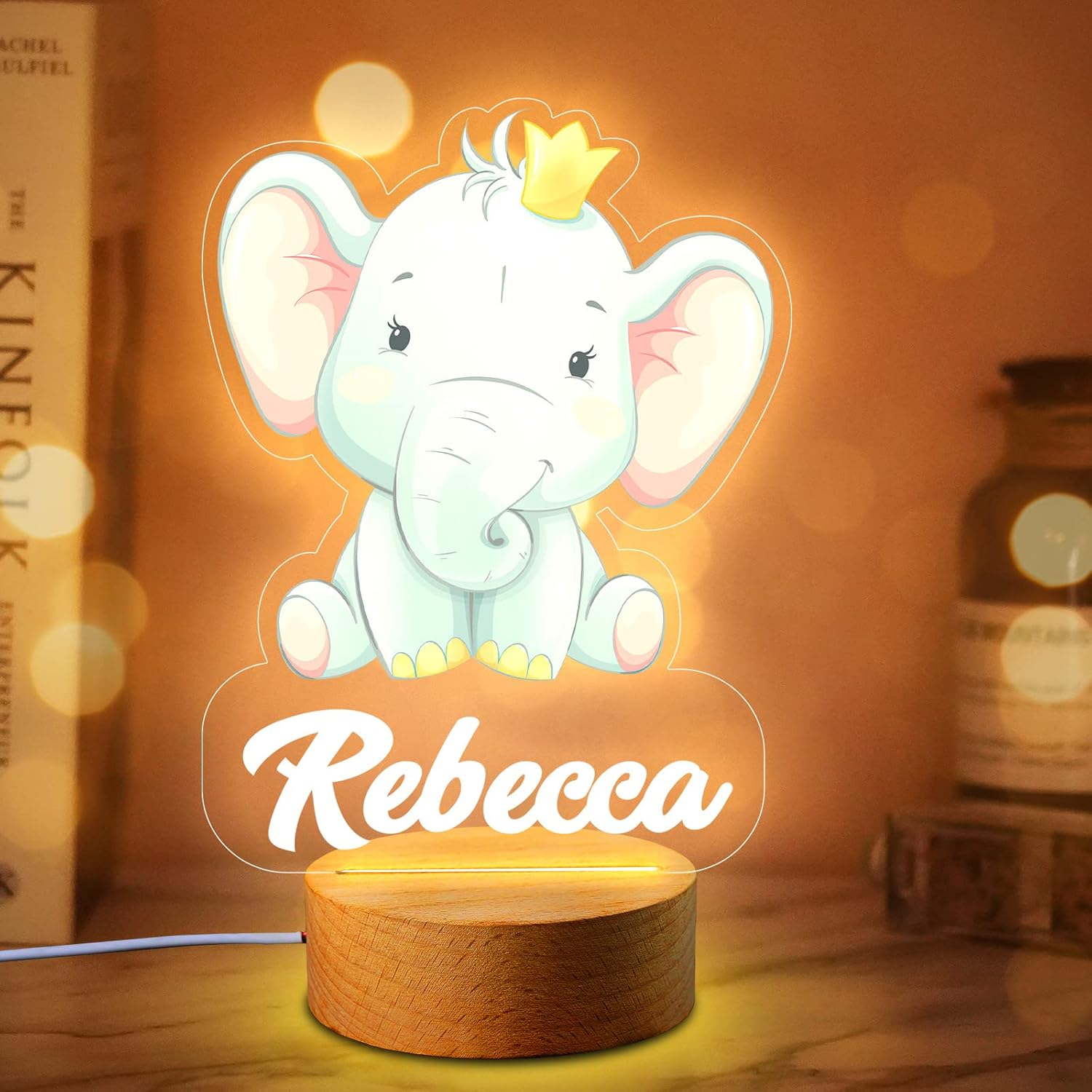 Custom Name Night Light for Kids Personalized Baby Night Light Lamp for Kids Room Decor Birthday
