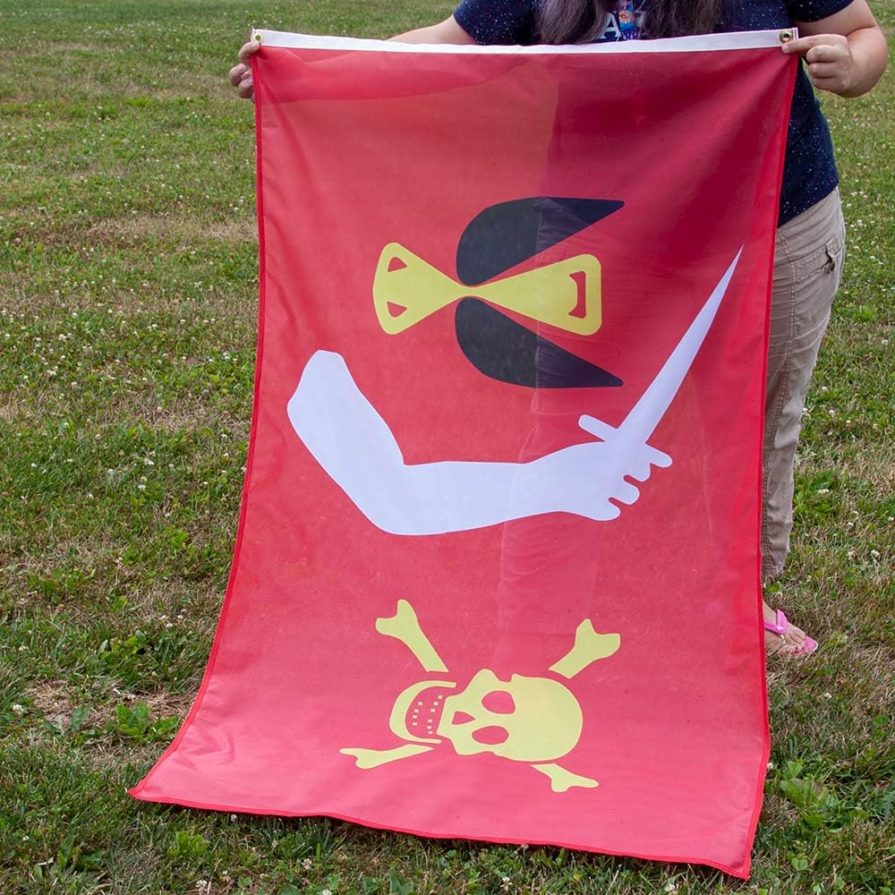 Vispronet 3ft x 5ft Chris Moody Pirate Flag, Jolly Roger Banner, Weather-Resistant Polyester, Metal Grommets, Pirate Party Ideas, Skull Outdoor Decor, Printed in USA, Flag Only