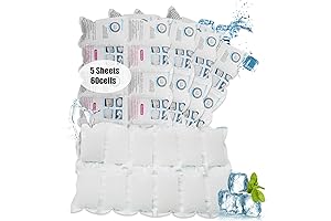 Ice Packs Dry Ice for Shipping Frozen Food, 5 Sheets Cut to...