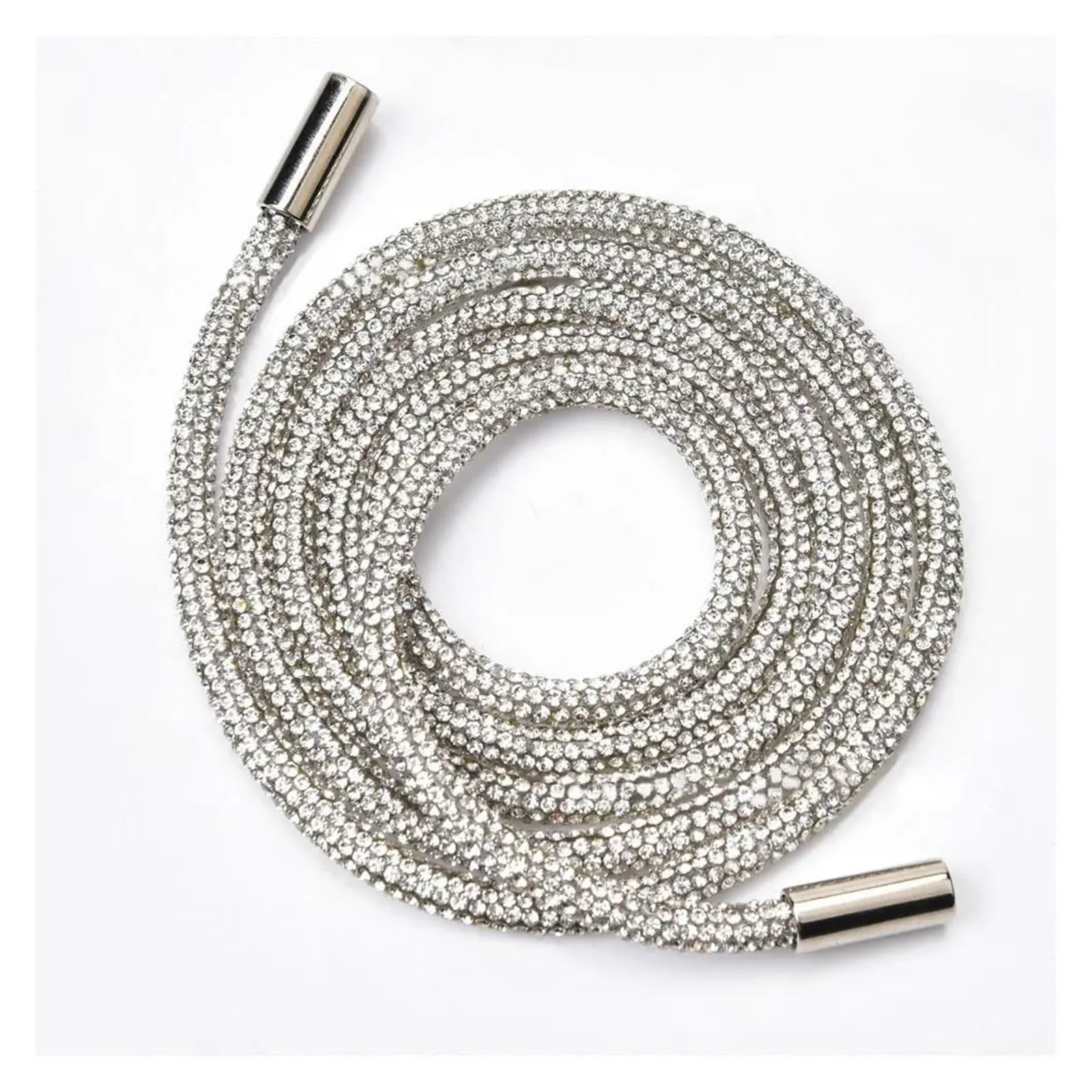 FGJsfhrDTU Drawstring replacement, Rhinestone Drawstring Cord Replacement 120cm 6mm Multicolor(Wit)