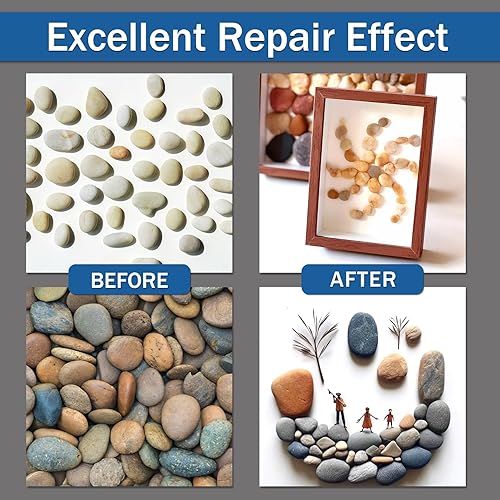 Miniatura 3 de Pegamento de piedra de 1.06 oz, pegamento de mármol transparente impermeable, pegamento de piedra a piedras para pegar piedra y otros materiales,