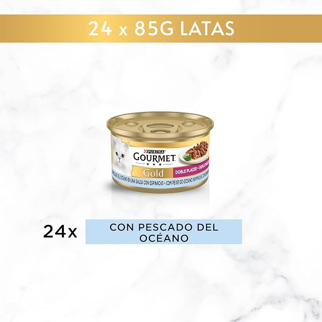 Foto 2 de 6 de GOURMET Gold Doble Placer, Comida Húmeda para Gato Adulto