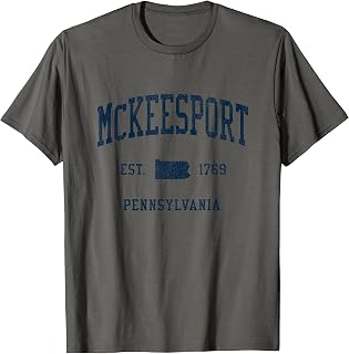 McKeesport PA Vintage Athletic Sports JSN1 T-Shirt