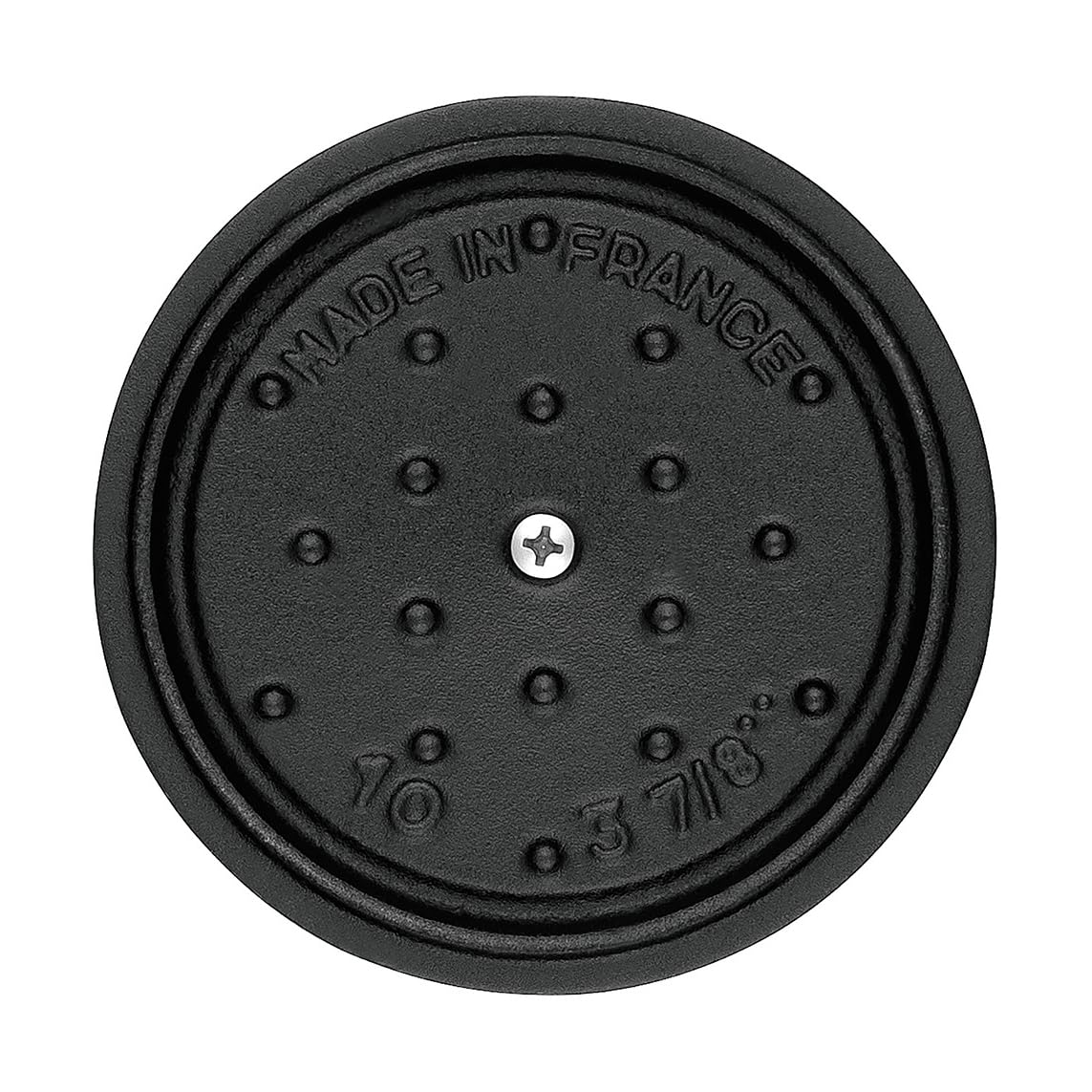 STAUB Mini Cocotte en Fonte Émaillée avec Couvercle, Tous feux dont induction, 1 personne, Ronde, 10 cm, 0,25 L, 1 kg, Noir Mat