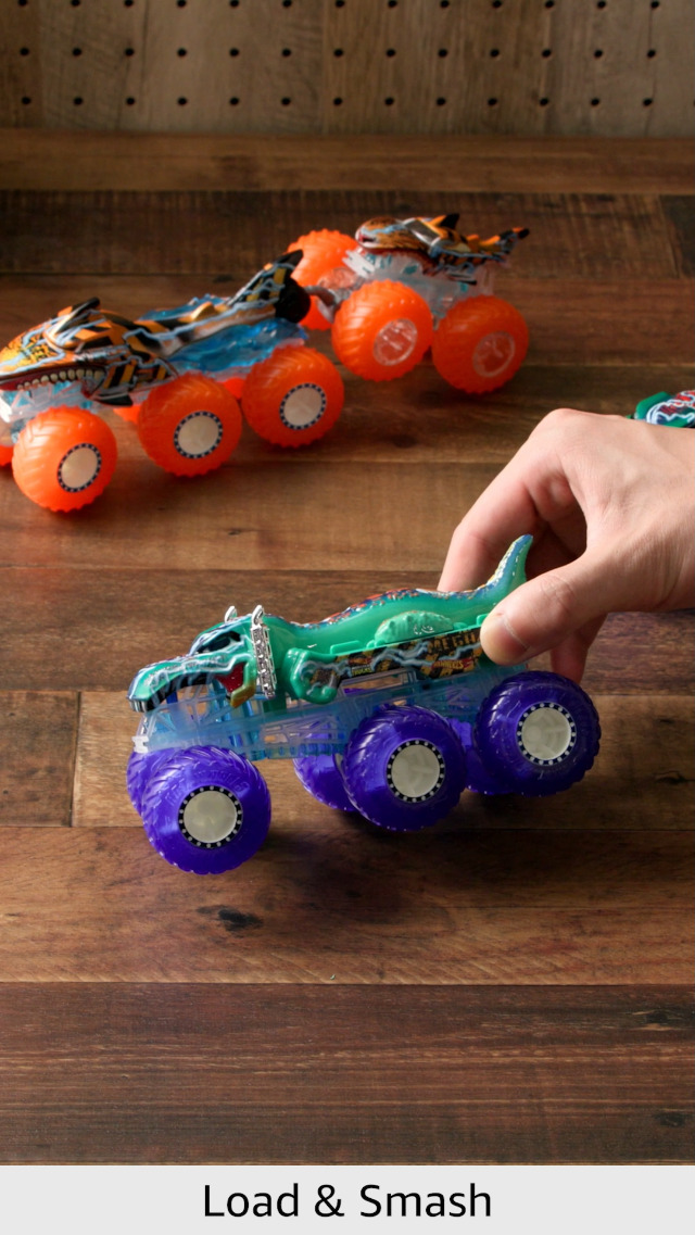 Amazon.com: Hot Wheels Monster Trucks Multipack, 1:64 Scale Mega