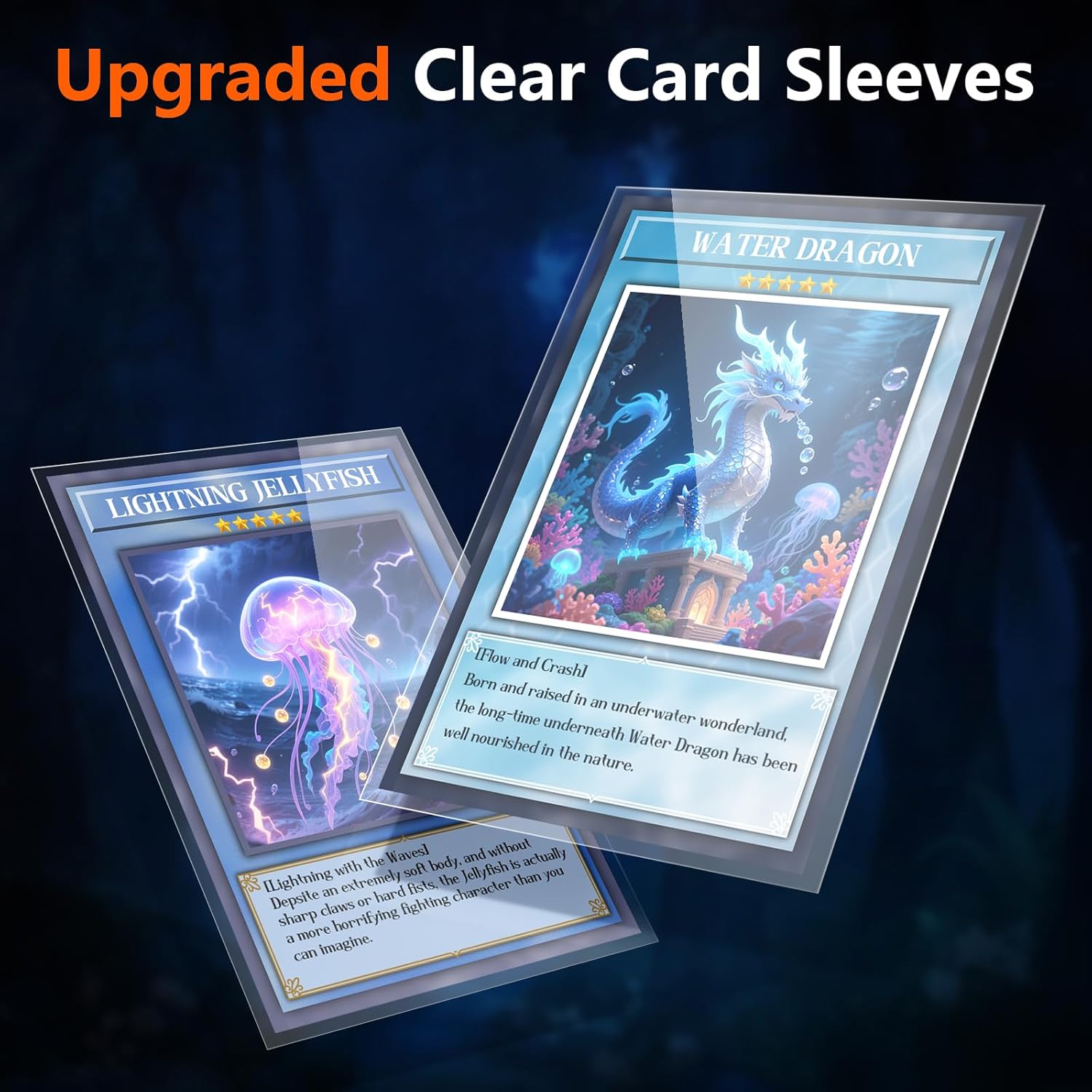 10000 Count Penny Card Sleeves Top Loaders for Trading Cards, Soft Card Sleeves Clear Plastic Card Protectors for MTG TCG Baseball Football Sports Game Photocards