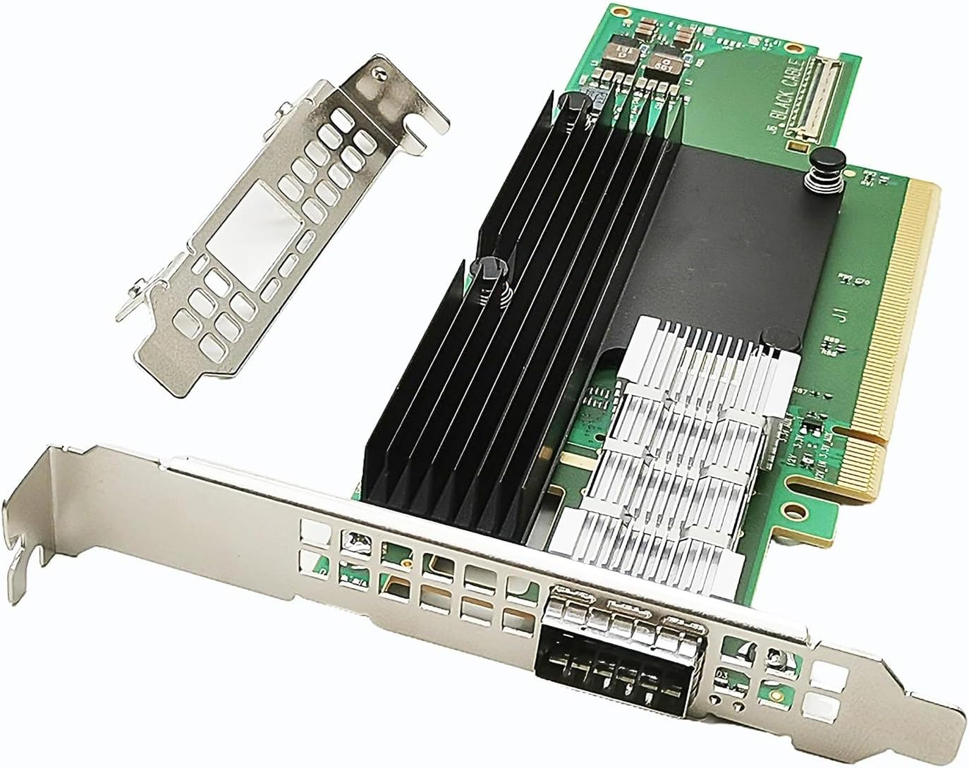 200GbE ConnectX-6 MCX653105A-HDAT InfiniBand/Ethernet Adapter HDR IB Network Card Single QSFP56 Port PCIe3.0/4.0 * 16