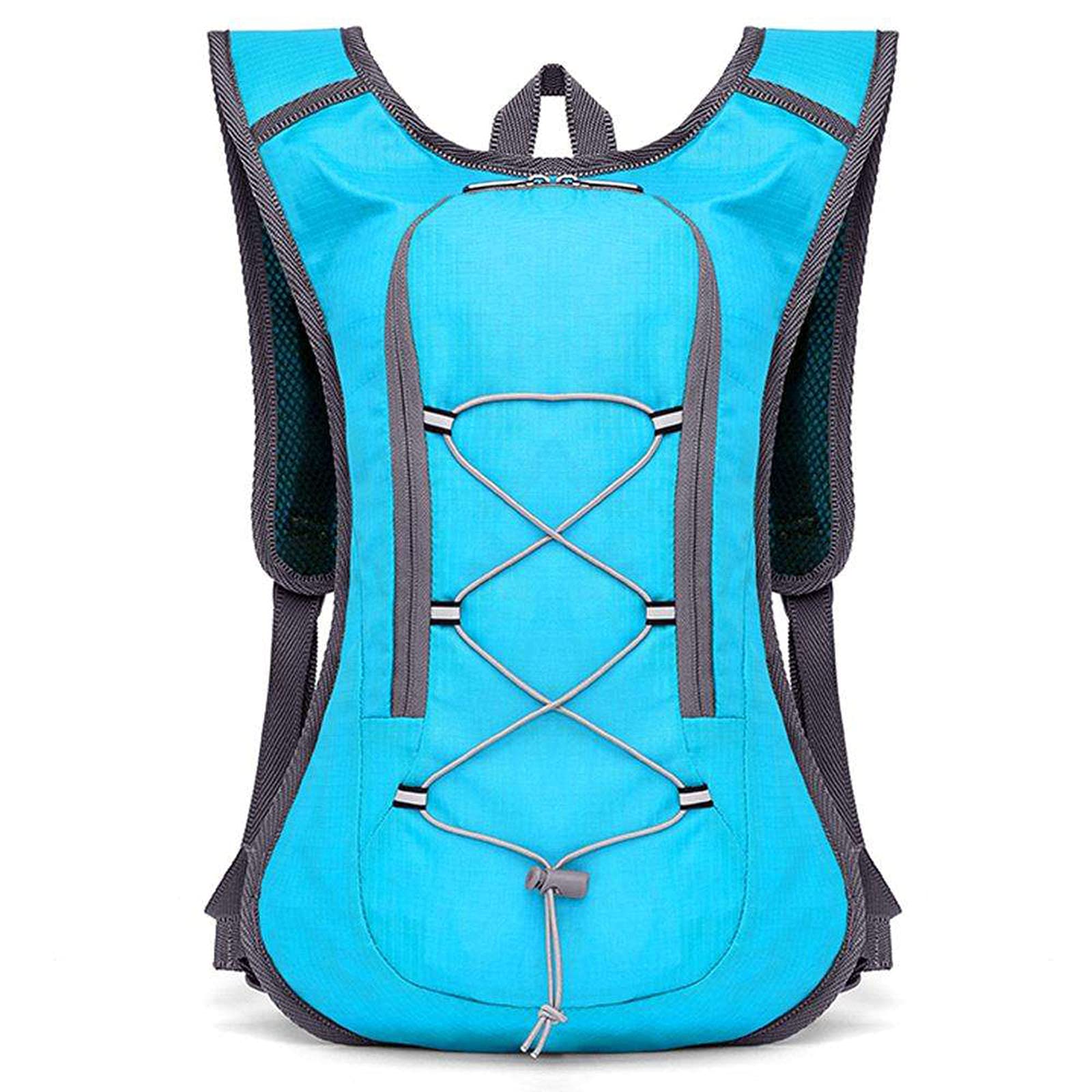 Sac à Dos VTT, Sac Hydratation avec Poche d'eau 2LSac à Dos Running Léger 8L pour Homme Femme pour Vélo VTT Randonnée Alpinisme Camping,Blue