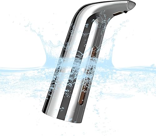 Miniatura 6 de Dispensador de jabón automático sin contacto, funciona con pilas, dispensador de jabón líquido de manos de 14 onzas  13.5 fl oz con sensor de