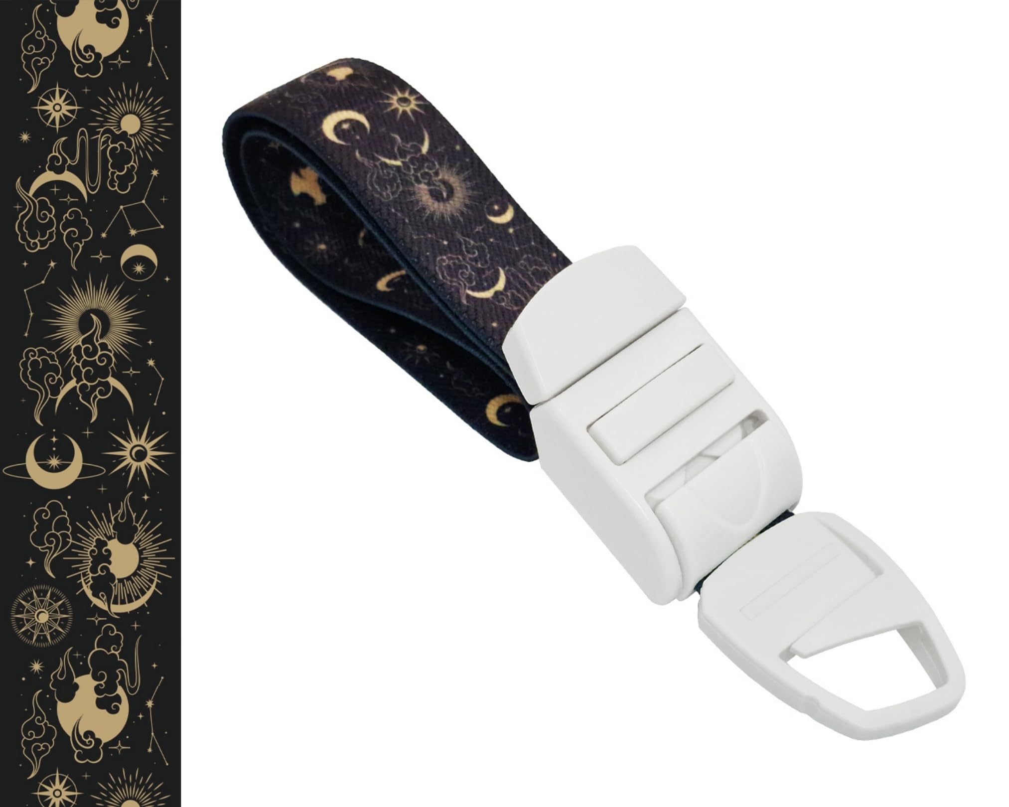 Medical Nurse Tourniquet with ASTROLOGY SUN & MOON Pattern, Quick & Slow Release - ABS Plastic Buckle, Latex Free Elastic Band - Perfect for Doctors, Students and Paramedics - Nurse Gift Idea