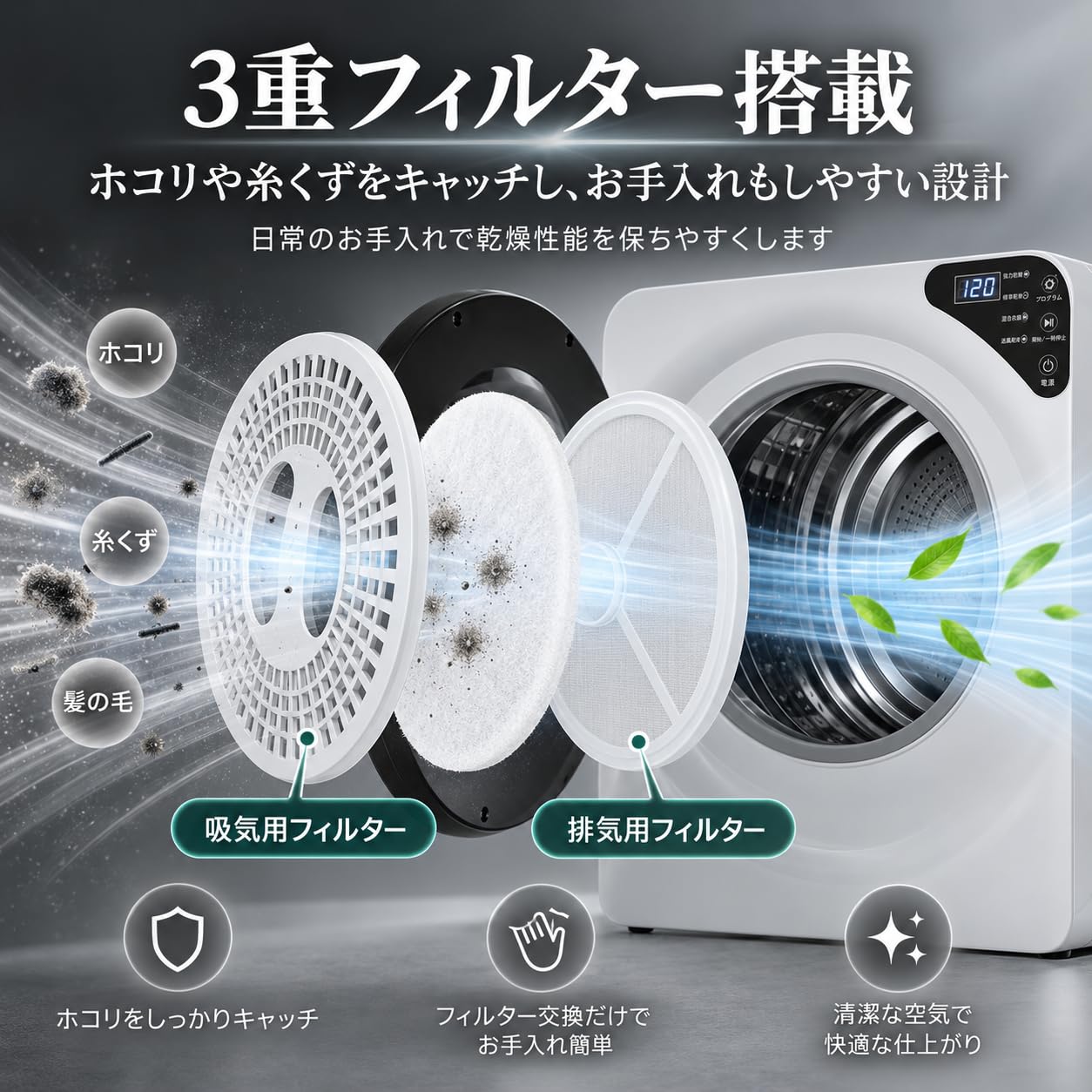 Amazon | 小型衣類乾燥機 4kg 家庭用 一人暮らし 電気式 室内乾燥機