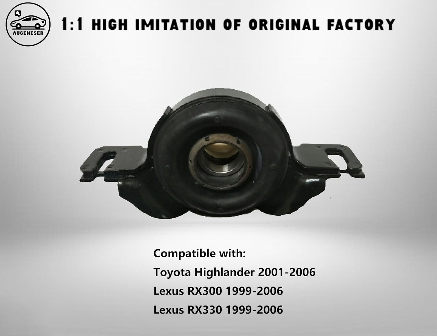 Drive Shaft Center Support Carrier Bearing Compatible with Toyota Highlander 2001-2006, Lexus RX300, RX330 1999-2006, OEM 37230-48010 3723048010 TCB-020