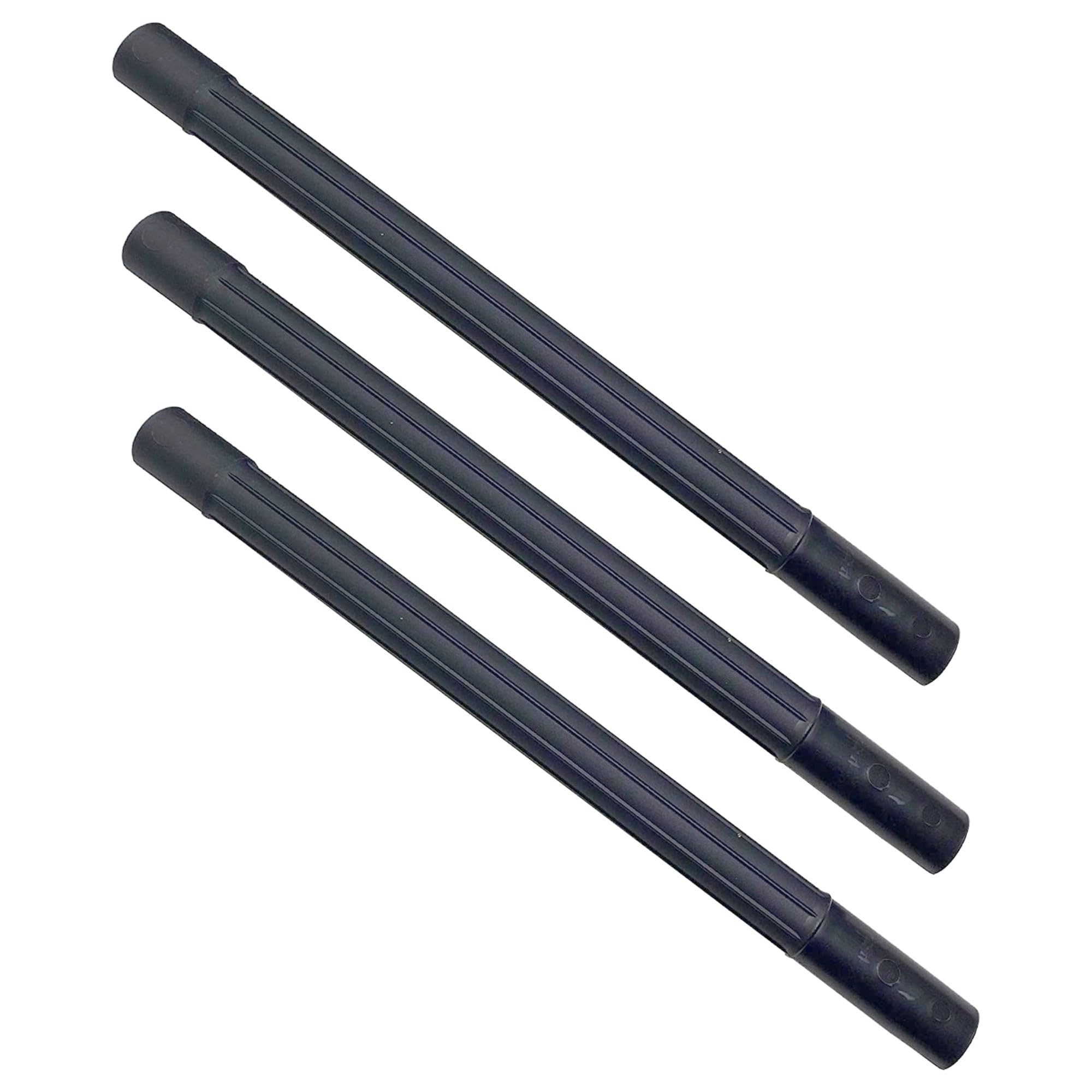 19-Inch Vacuum Extension Tube 3-Pack, Black Rigid Plastic, Fits 1 1/4 Vacuum Attachments, Durable Vacuum Wand, Perfect for Home and Shop Vac Attachments, Vacuum Attachments & Brushes by Wessel-Werk