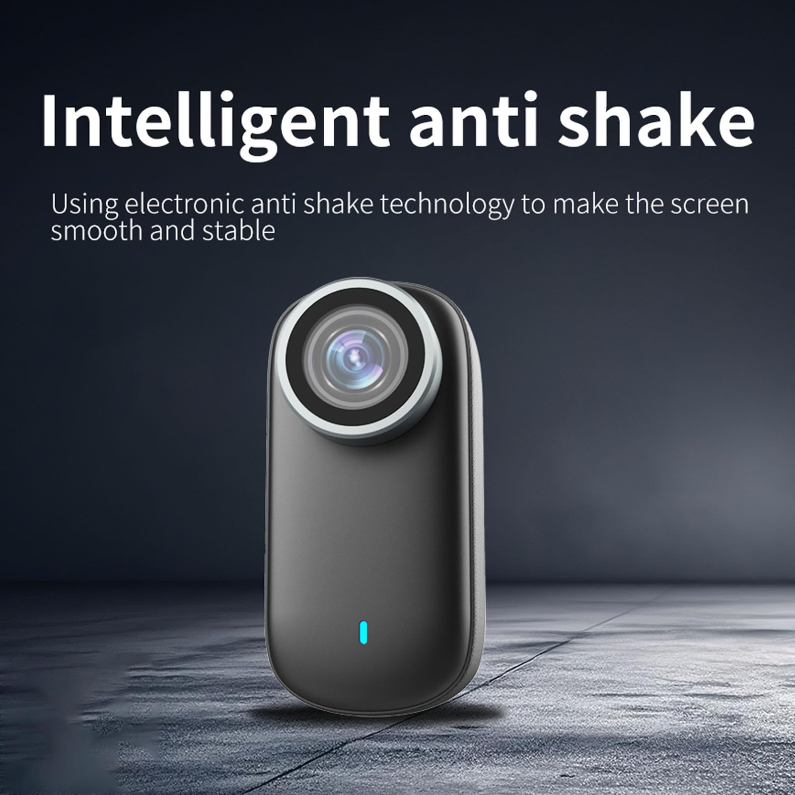 Garsent Kamera Akcji 4K, Przenośna Kamera do Nagrywania Wideo, Fotografia Szerokiego Kąta Wi -Fi, Przenośna Osobista Kamera do Pracy, Jazda na Rowerze, podróż, Chodzenie Zwierząt