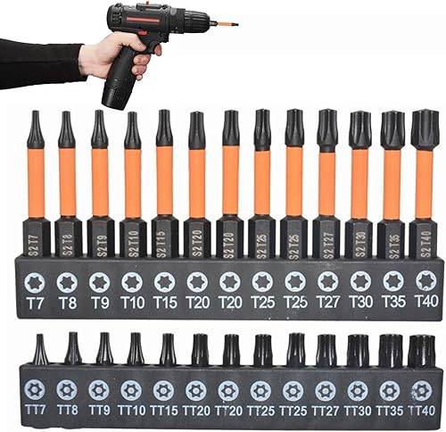 Miniatura 6 de Srew - Juego de brocas de acero aleado S2, kit de brocas de liberación rápida, kit de extensión de broca antideslizante de 14 de pulgada, juego de