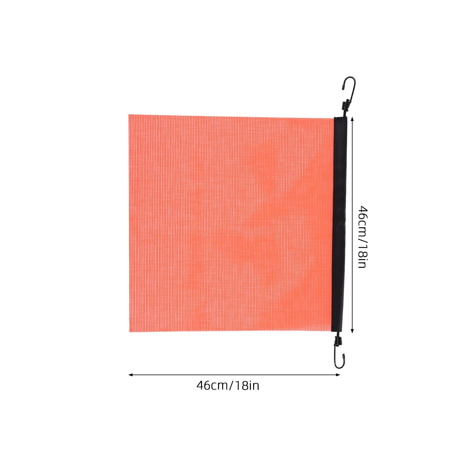 Bandera de Seguridad Naranja de Pvc para Camiones, 5 Piezas, Fácil de Transportar, Adecuado para Cargas Sobredimensionadas y Condiciones de Poca Luz