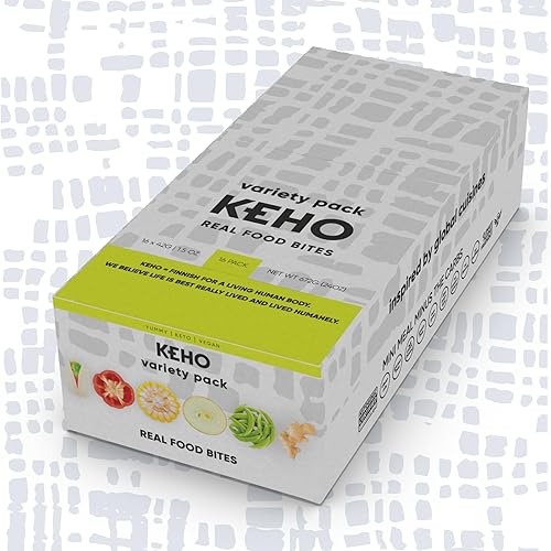 KEHO Real Food Savory Snack  Keto Vegan  Entero 30  Reemplazo de comidas  A base de plantas  Sin gluten  Bajo en carbohidratos  Paleo  Todo natural