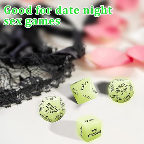 Miniatura 5 de Juego de dados de comida de 2 piezas, regalos para el día de San Valentín para él, dados de múltiples opciones de alimentos, dados de noche para