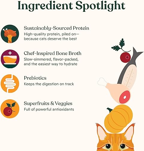 Miniatura 5 de Made by Nacho Comida húmeda enlatada premium picada para gatos con caldo de huesos hidratante 3.0 onzas (Paquete variado (12 unidades) - Pollo