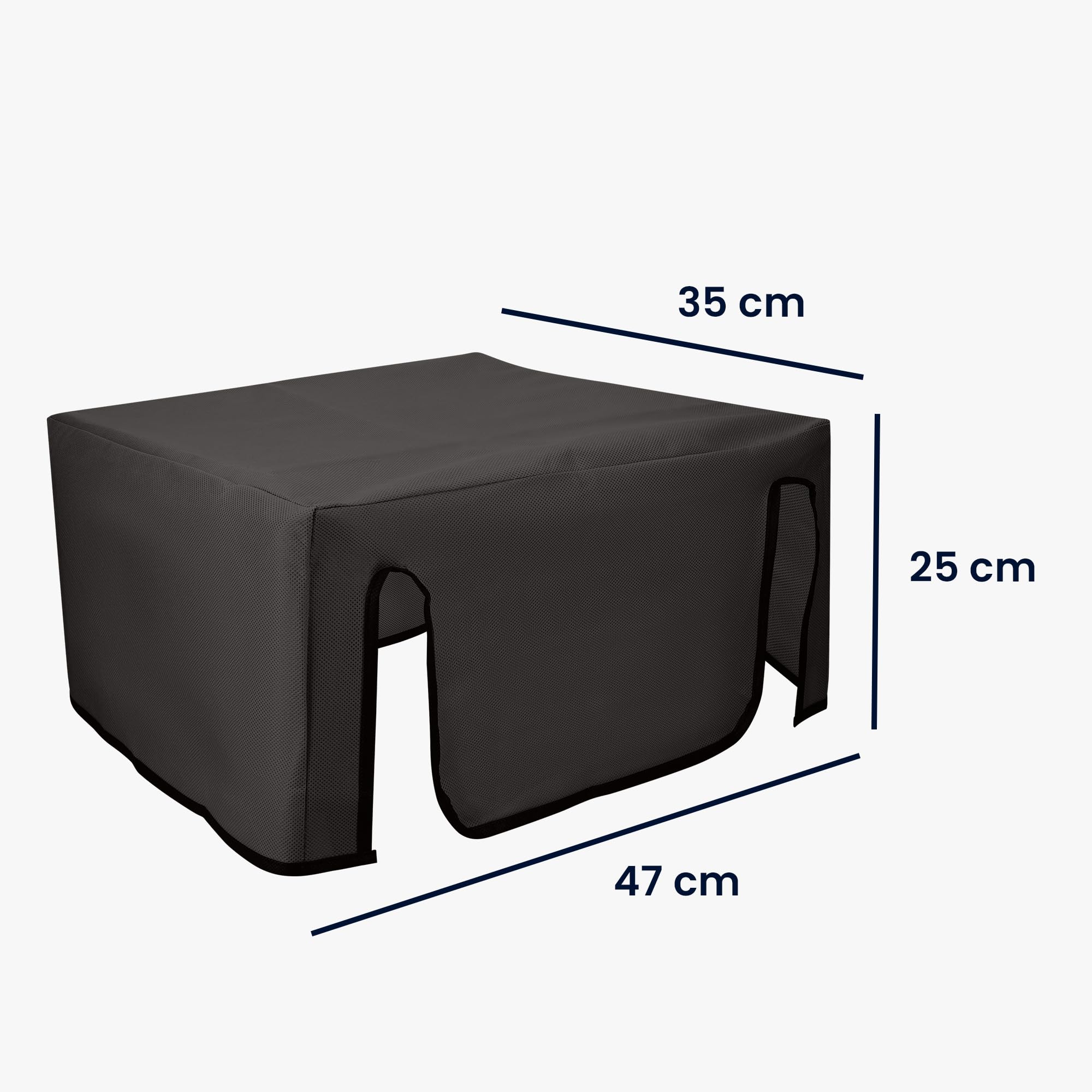 kwmobile Housse Compatible HP OfficeJet 8015e 8122e Protection Imprimante Gris Foncé
