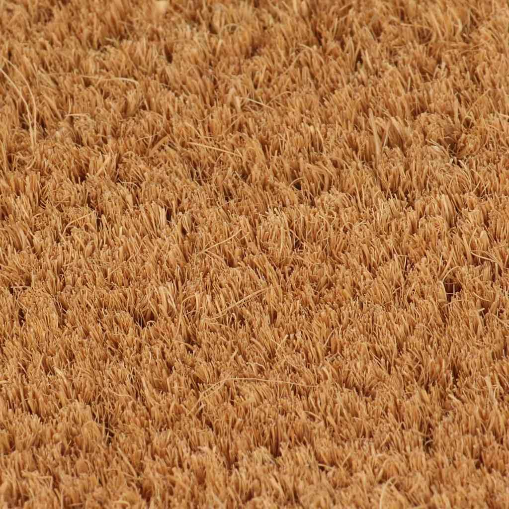 Felpudo de fibra de coco, 90 x 150 cm, color natural