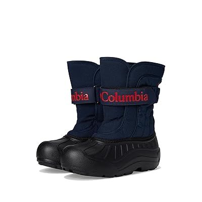 Columbia Kids Powderbugtm Snowlitetm Strap (Toddler/Little Kid/Big Kid) Kids Shoes Collegiate Navy/Spicy