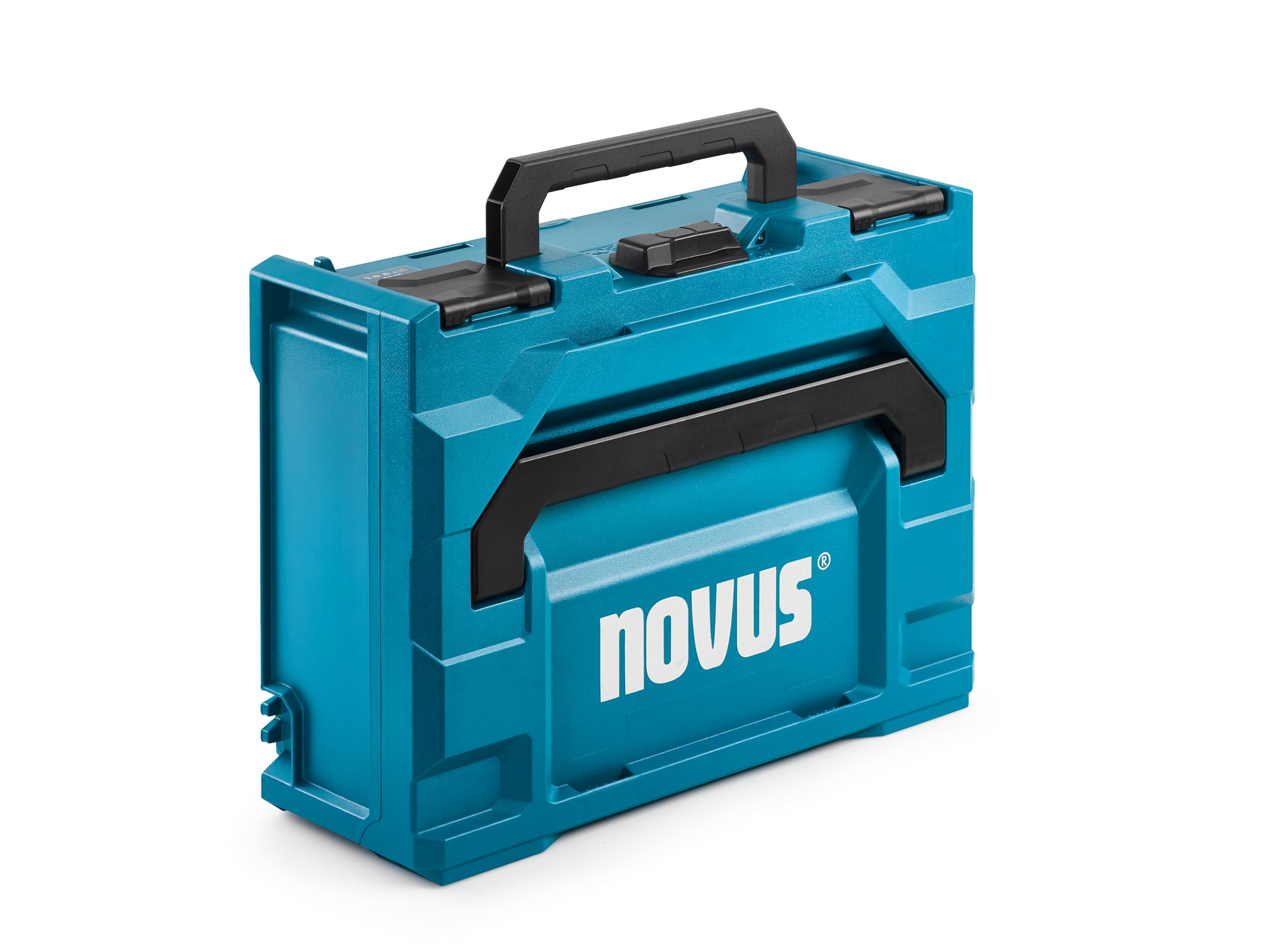 NOVUS TOOLS metaBOX 145 z wkładką, system transportu i przechowywania narzędzi, bez zawartości, wymiary 396 x 296 x 145 mm, pojemność 11,2 l, wkładka do walizki do akumulatorów Novus