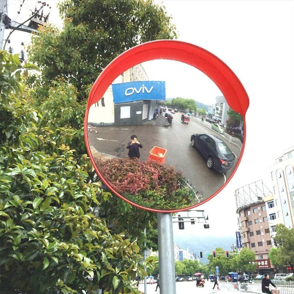 Specchio grandangolare per specchietto Curvo Stradale per la Sicurezza Stradale del vialetto, Specchio angolare per Garage Regolabile e infrangibile