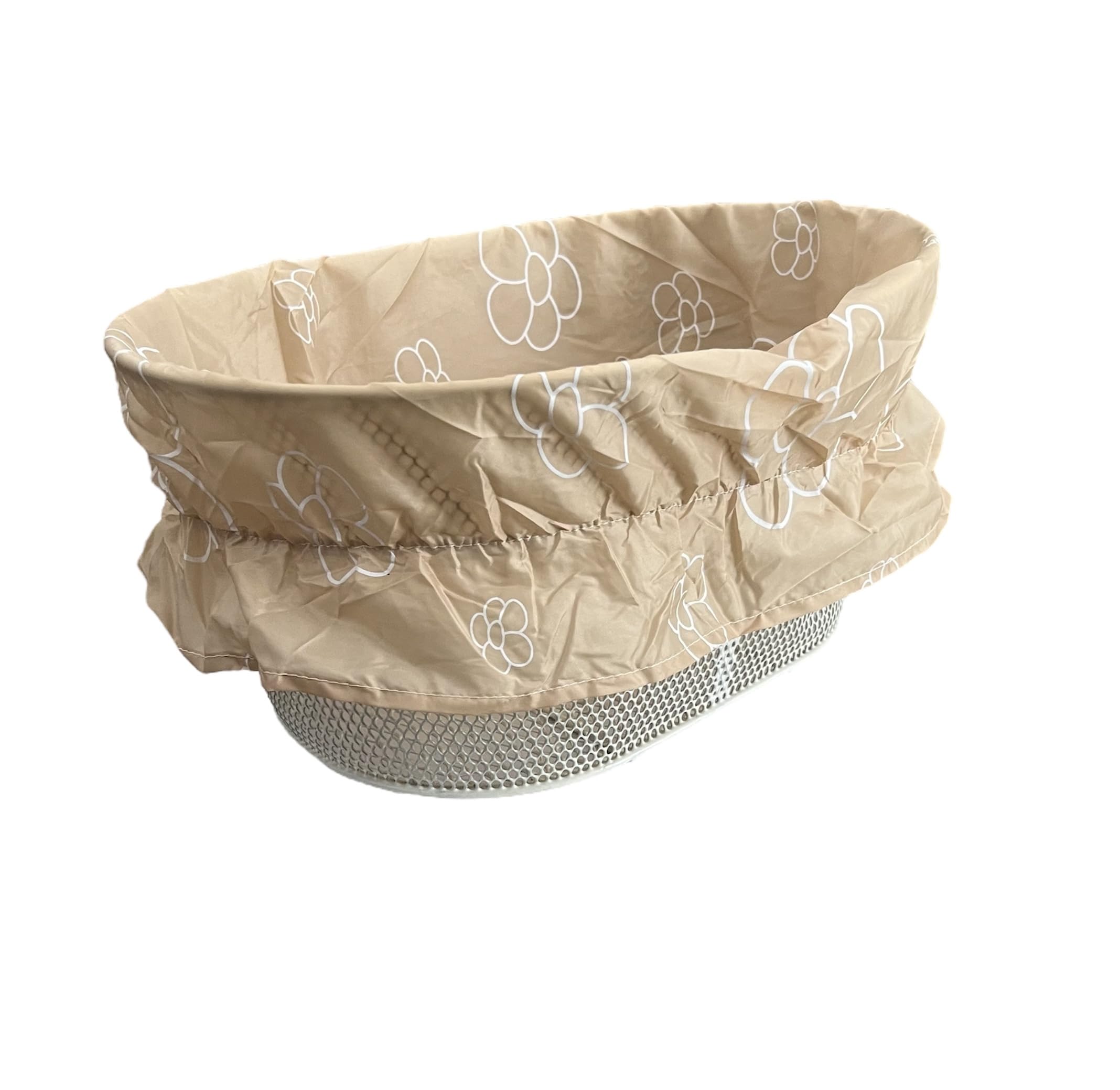 Copri Cestino Bici Stile Vintage Impermeabile - Fodera Floreale Per Cestini Ovali - Accessorio Decorativo - Foto 7