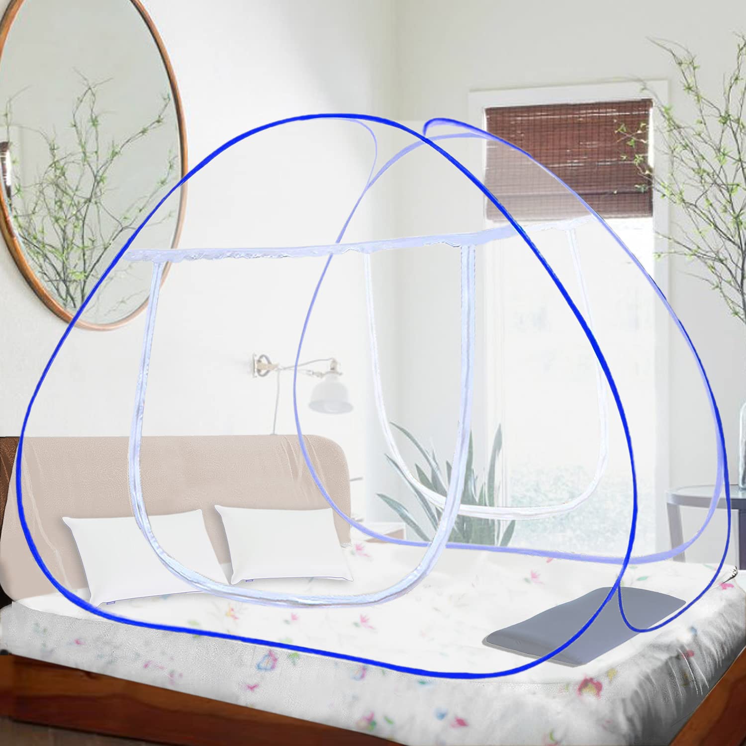 Riddhi Polyester Mosquito Net, (Tent) (2.Queen Size (Width 160cms to 180cms), Dark Blue) (B098L2YW93) Amazon Price History, Amazon Price Tracker
